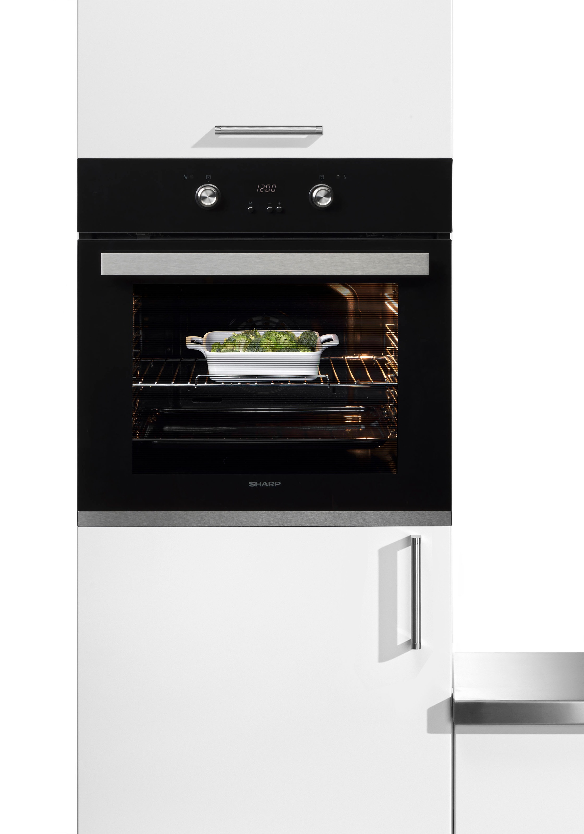Sharp Pyrolyse Backofen  »K-61D27BM1-FR«, Pyrolyse-Selbstreinigung