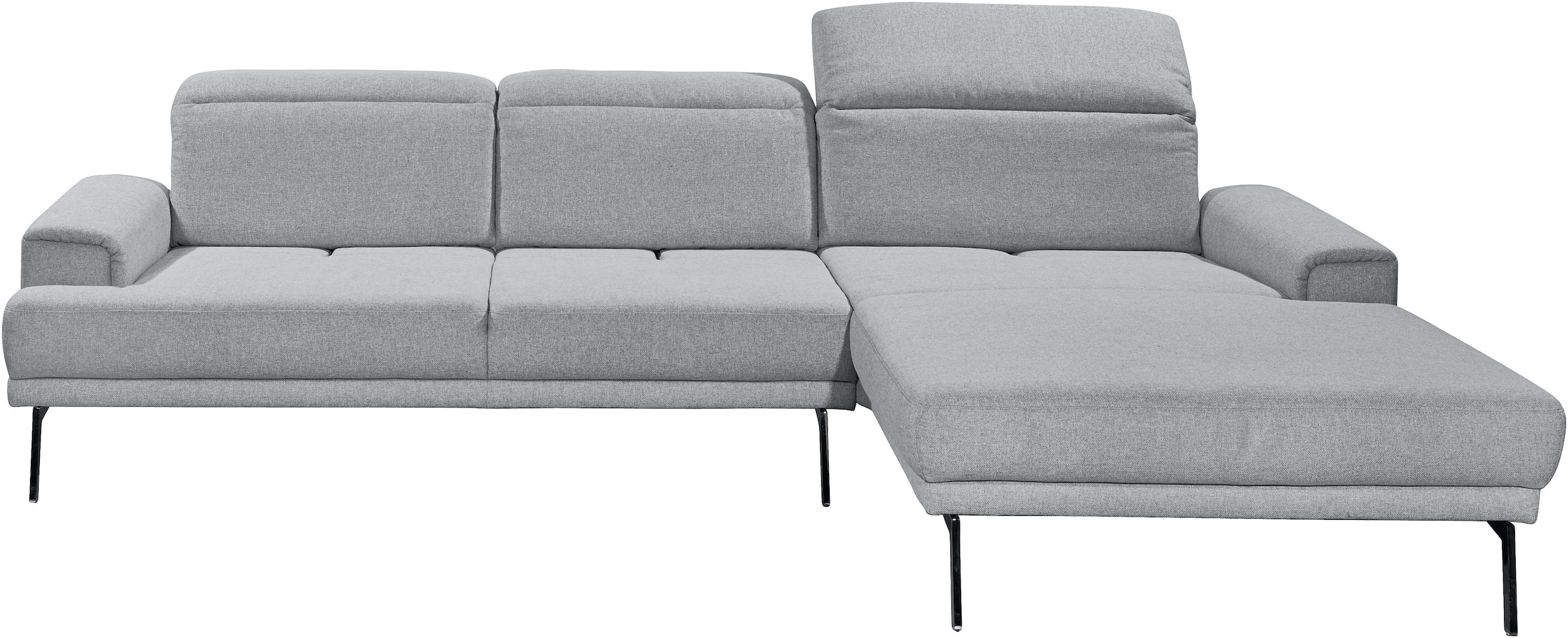 Musterring Ecksofa »MR 4580«, mit Kopf- und Sitztiefenverstellung, Metallfu günstig online kaufen