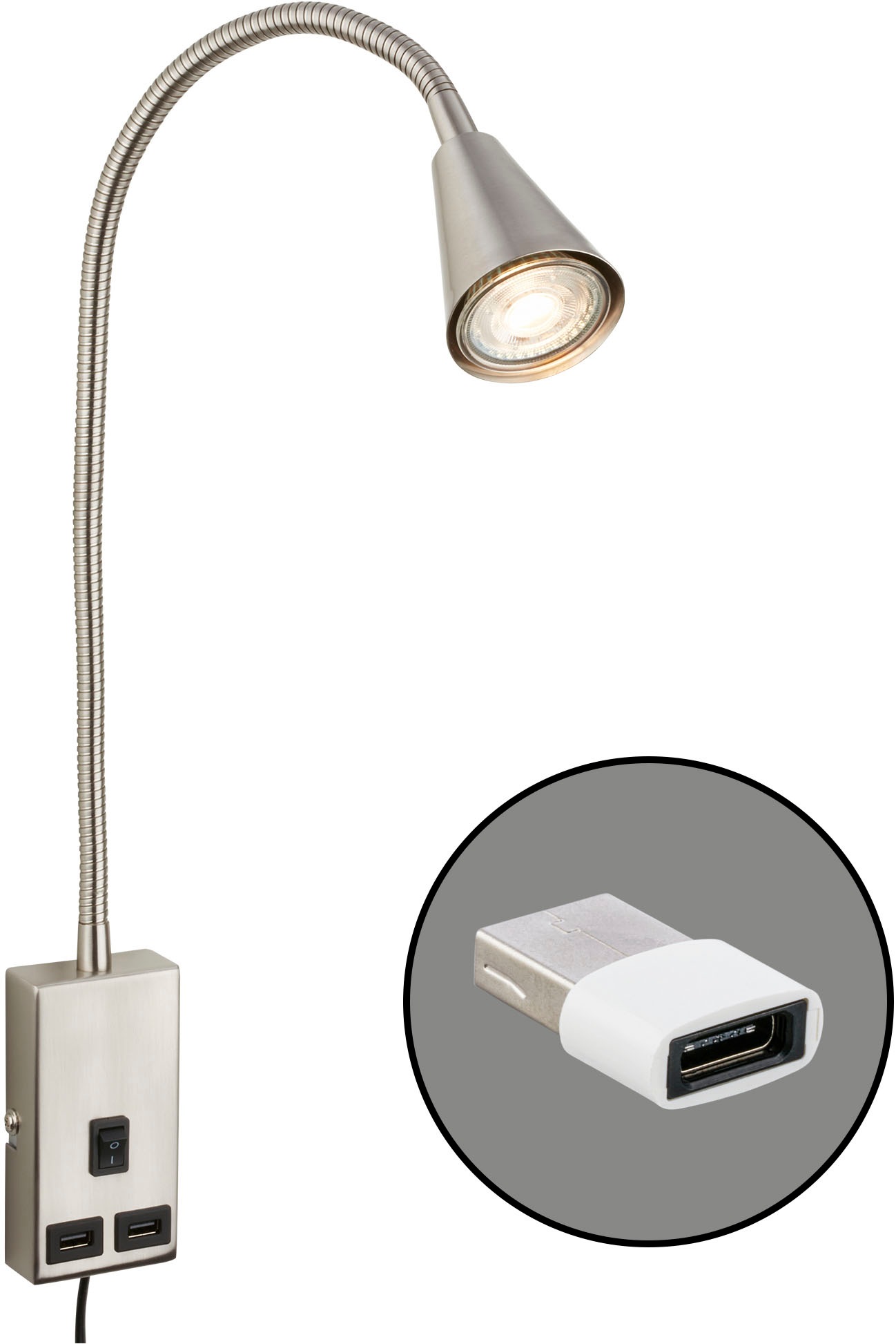 Briloner Leuchten Nachttischlampe »JUSTRA Tischlampe« günstig online kaufen