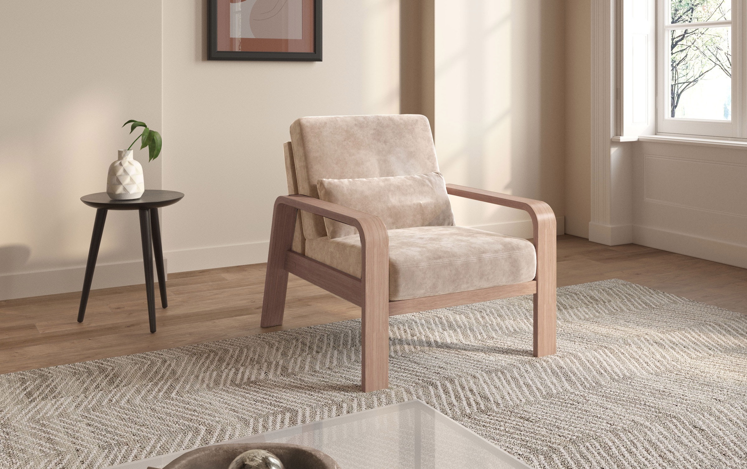 sit&more Sessel »Kolding«, Armlehnen aus Buchenholz in natur, verschiedene günstig online kaufen