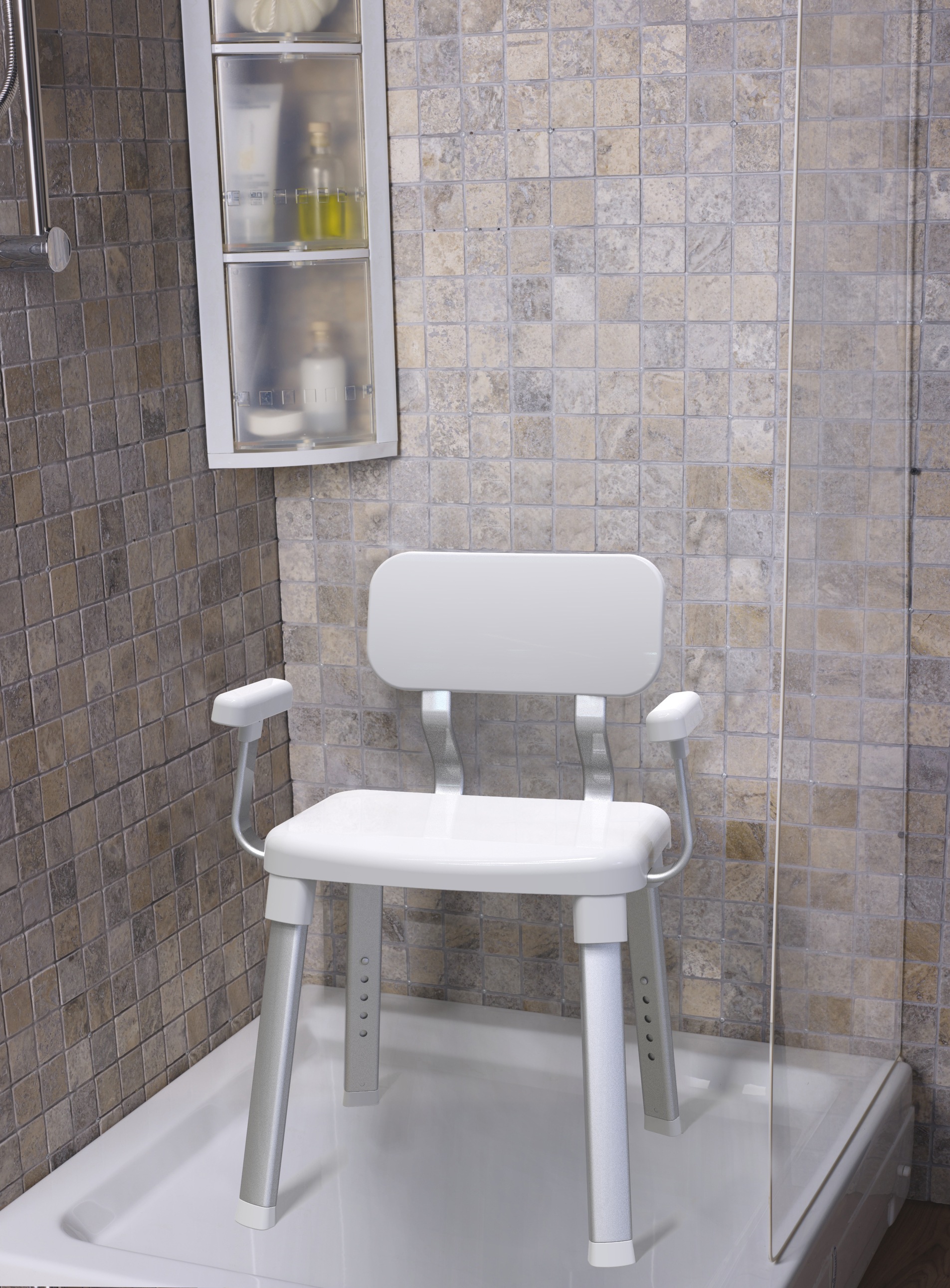 Bischof Dusch- und Badhocker »Splash Comfort Xtra« belastbar bis 150 kg höhenverstellbar, TÜV-GS