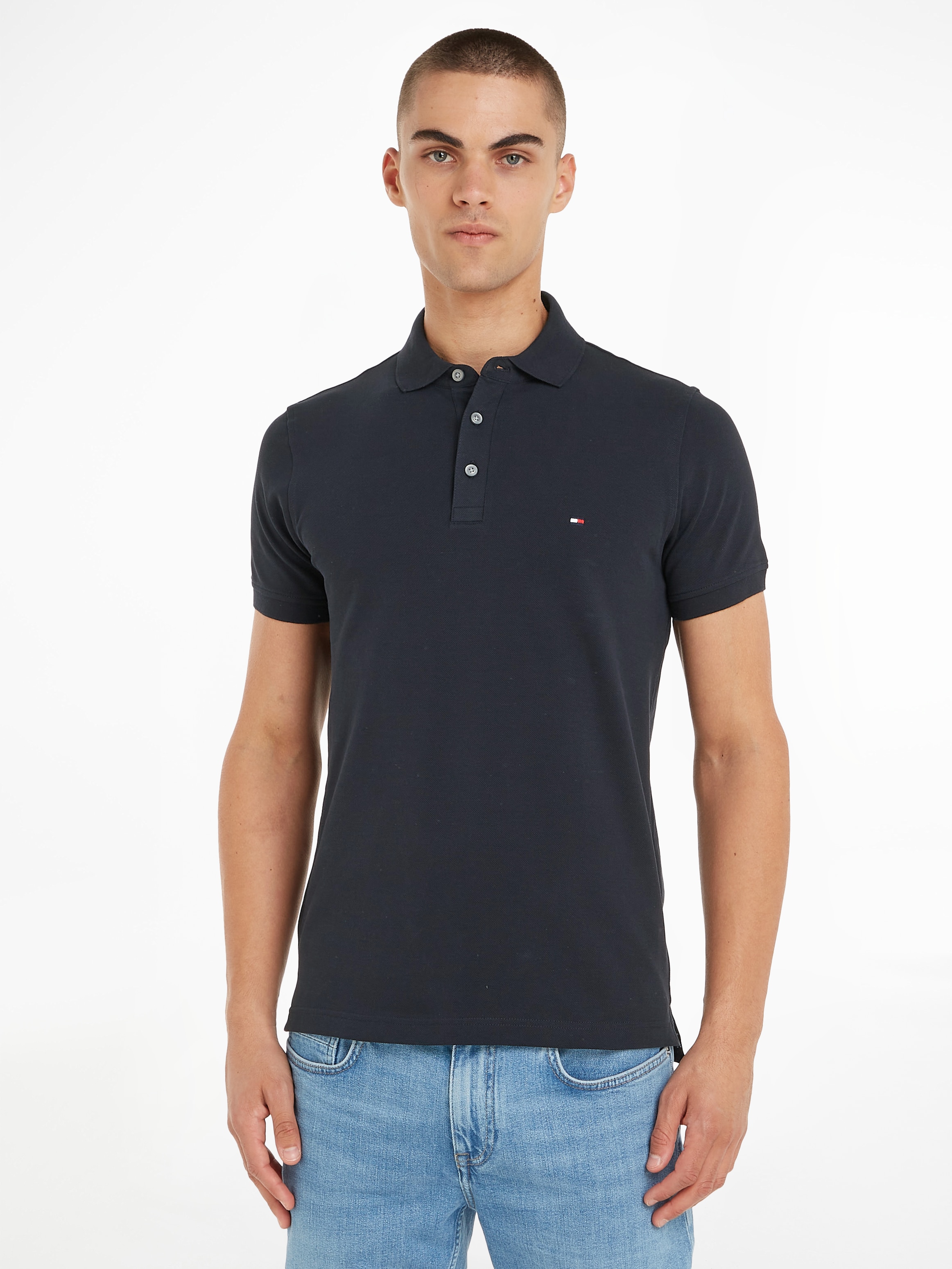 Tommy Hilfiger Poloshirt »1985 SLIM POLO«, hochwertige Baumwoll-Piqué-Qualität