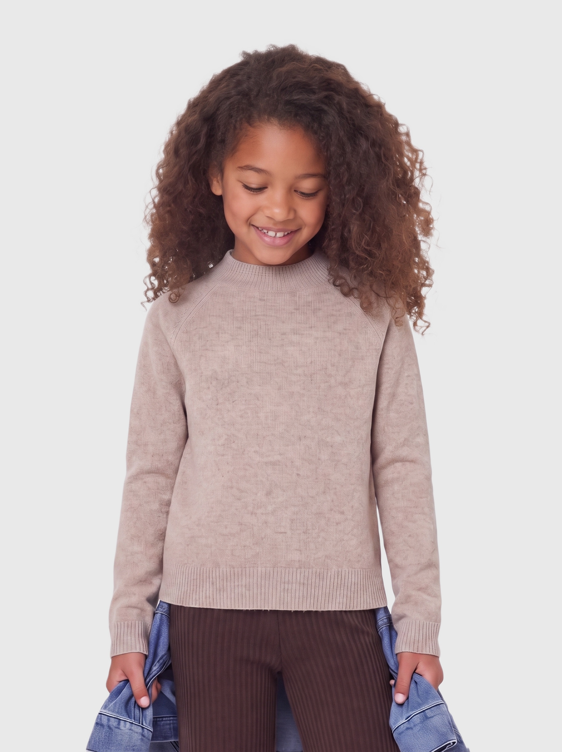 KIDS ONLY Strickpullover »KOGRICA LIFE LS PULLOVER VD KNT NOOS« Materialmix