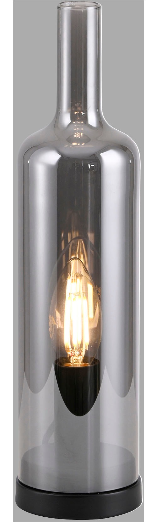 JUST LIGHT LED Tischleuchte »BOTTLE« E14 1 Stk. Schalter, Schnurschalter, Exklusive E14