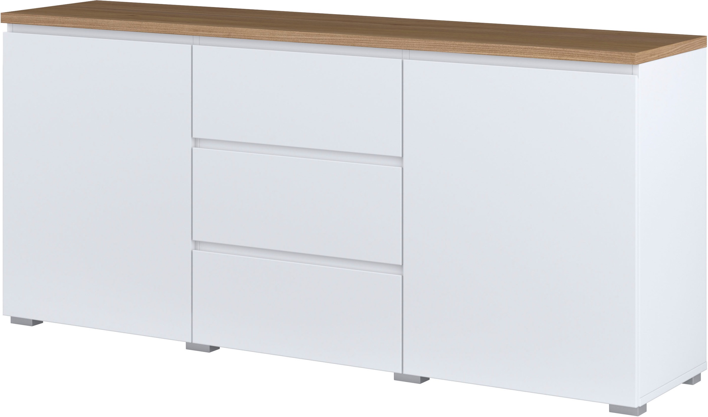 INOSIGN Sideboard »Modo, Breite 150 cm, moderne grifflose Kommode 2Türen/3 günstig online kaufen