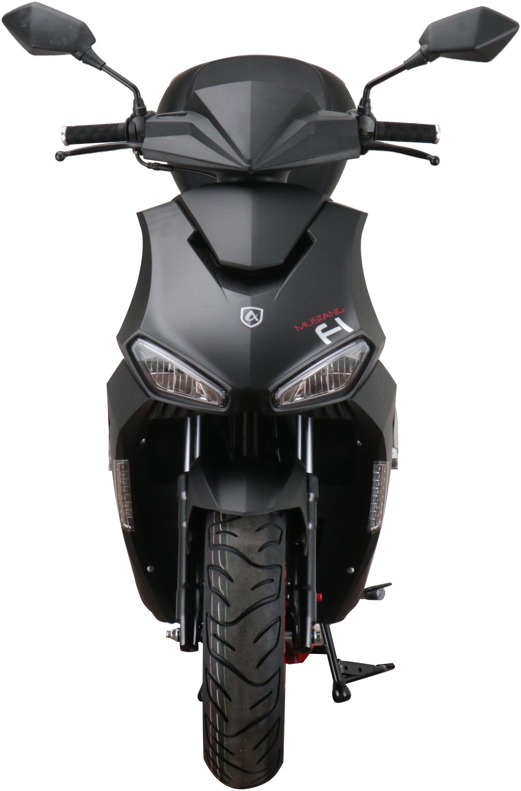 Alpha Motors Motorroller »Mustang FI«, 50 cm³, 25 km/h, Euro 5, 2,72 PS, (Set, mit Topcase), mit USB-Anschluss und Lenkerschloss, sportliches Design