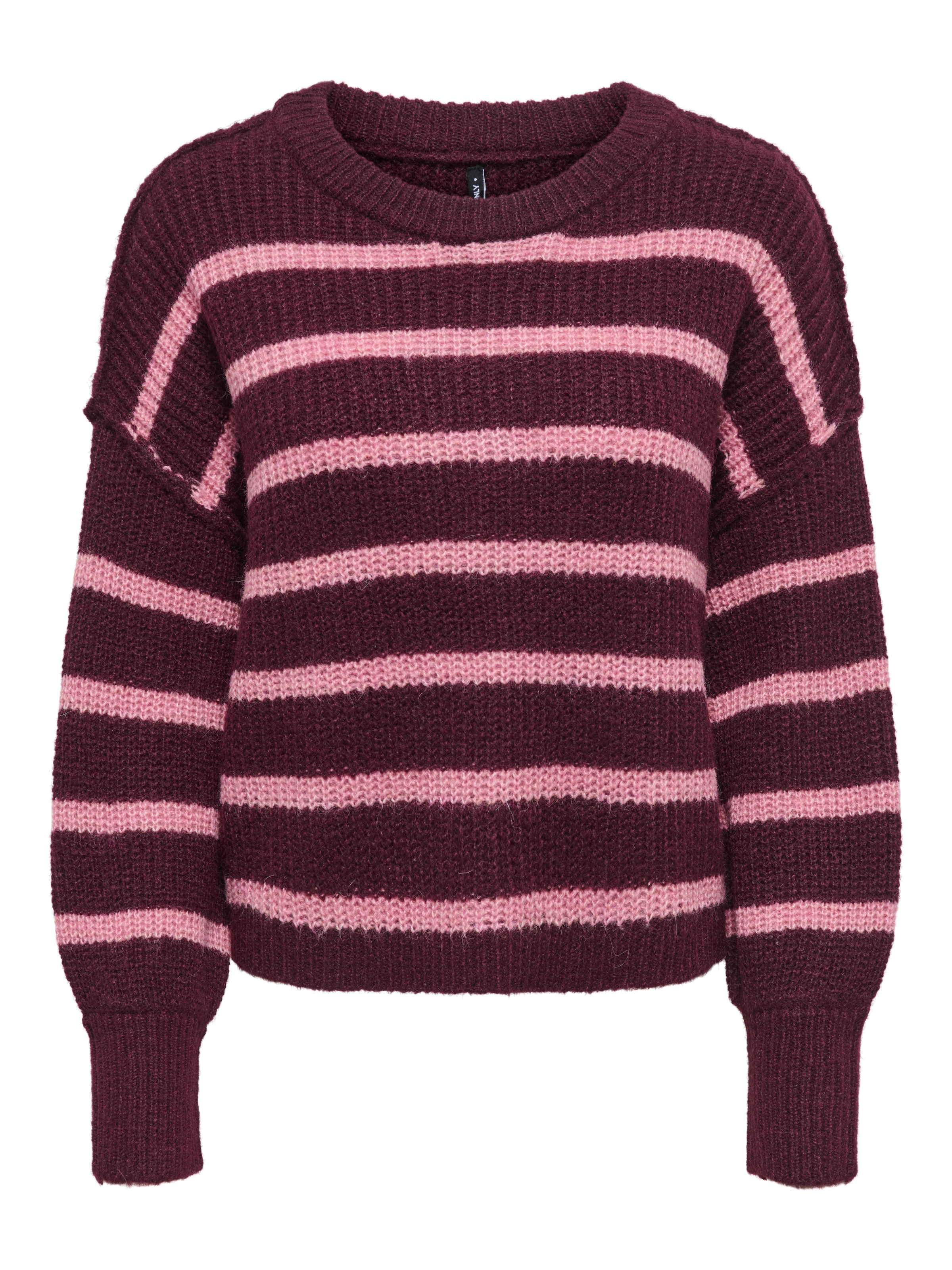 ONLY Strickpullover »ONLMALLY LS DETAIL O-NECK KNT NOOS« Kunstfaser, regular fit