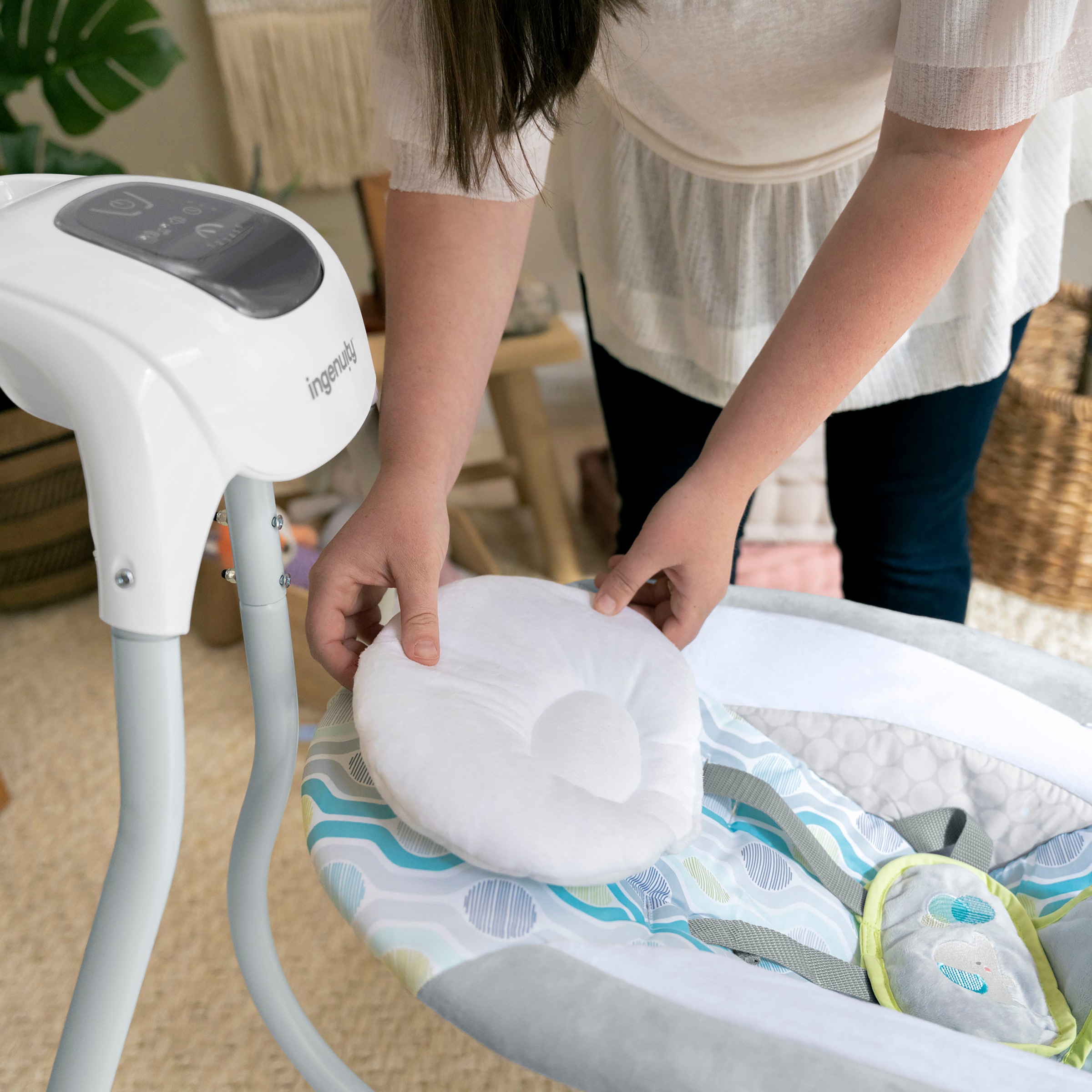 ingenuity Babywippe »SimpleComfort Compact Soothing Swing - Everston«, mit Sound-Effekt
