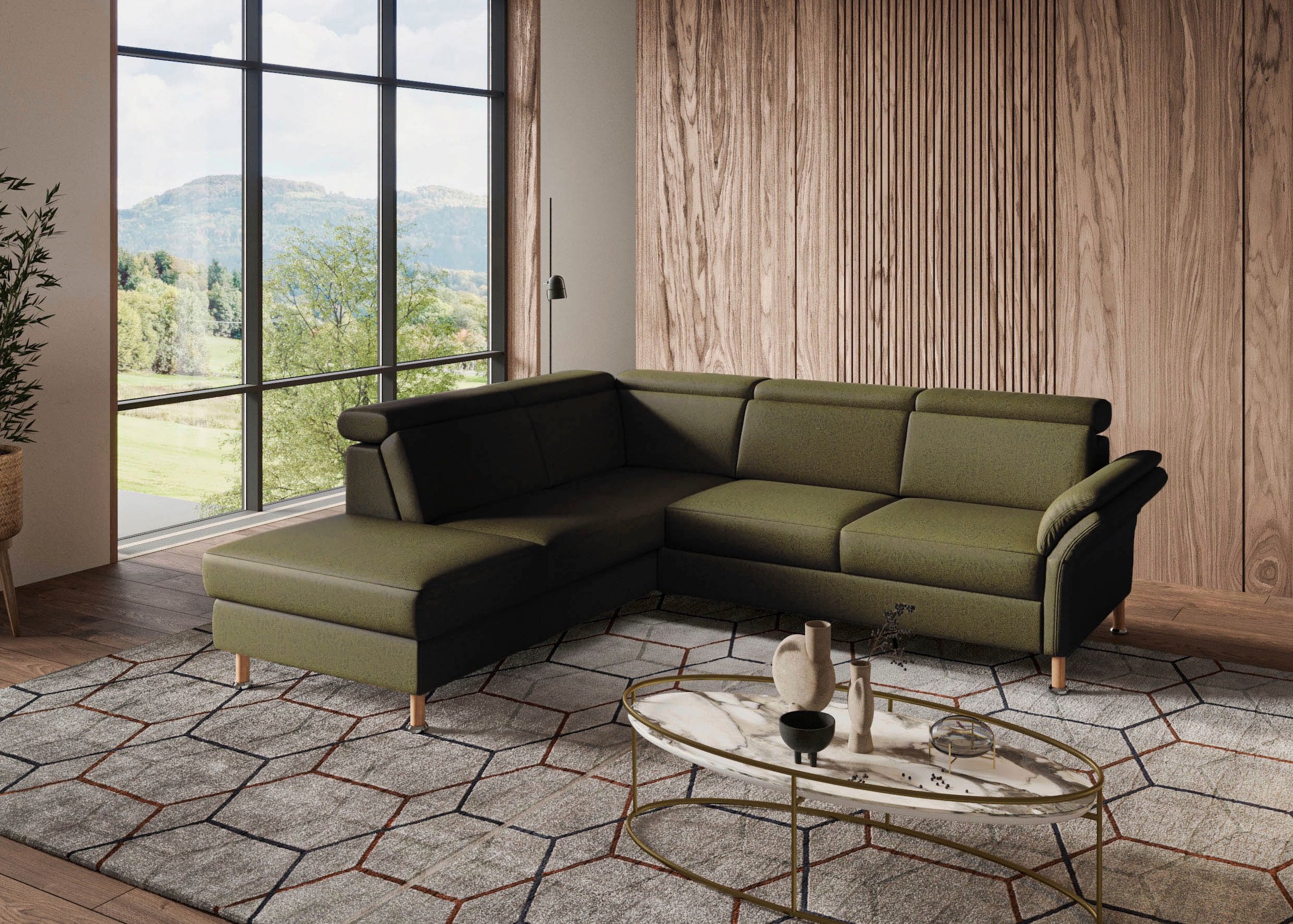 Home affaire Ecksofa »Calypso L-Form«, mit Relaxfunktion motorisch im Sofa 2,5- Sitzer