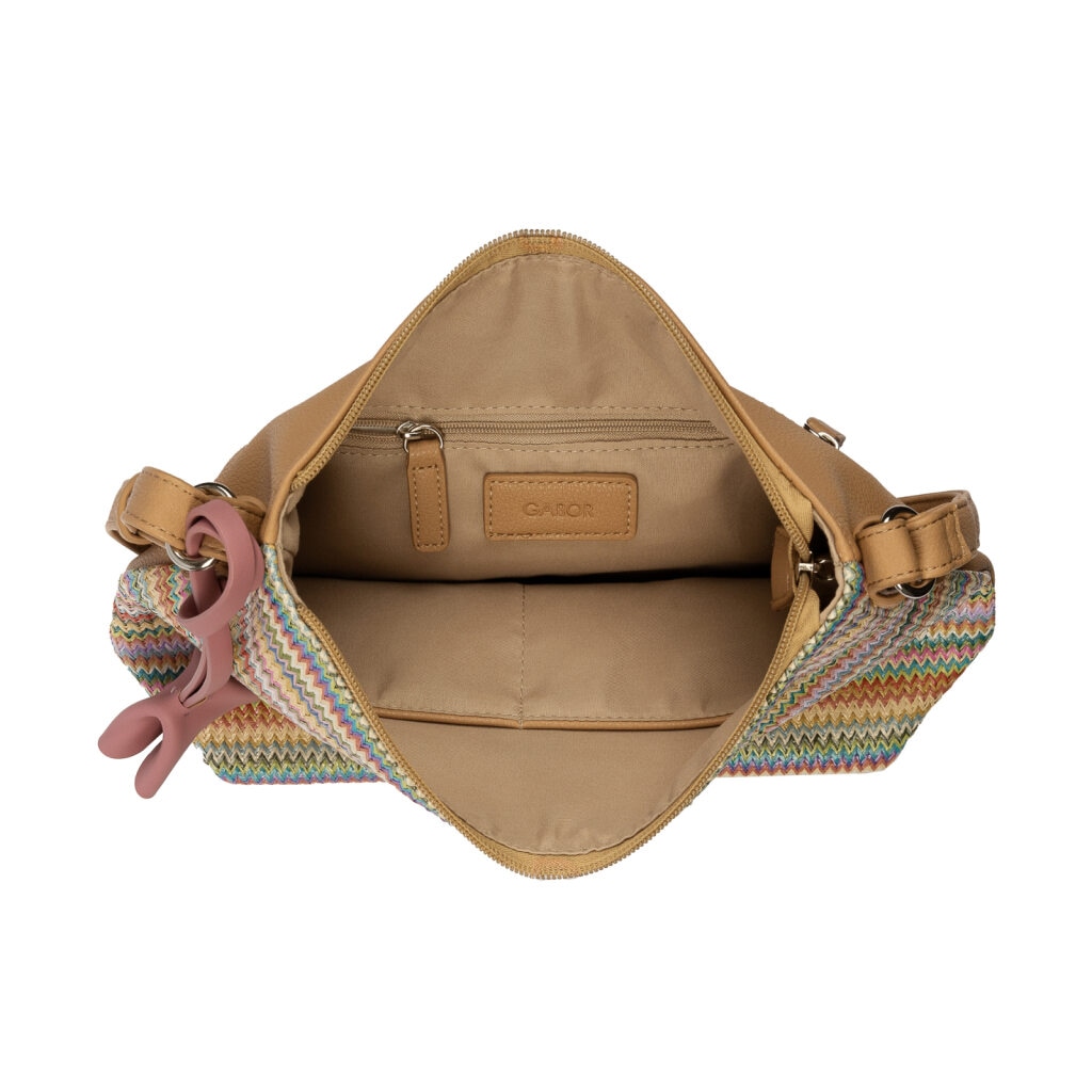 Gabor Umhängetasche »Anisa« Damen Schultertasche, Handtasche mit Blütenanhänger