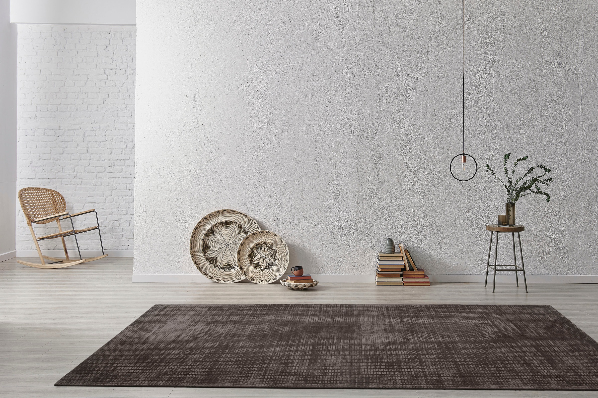 Padiro Teppich »Bridget 125«, rechteckig, 10 mm Höhe, Kurzflor, Hoch-Tief-S günstig online kaufen