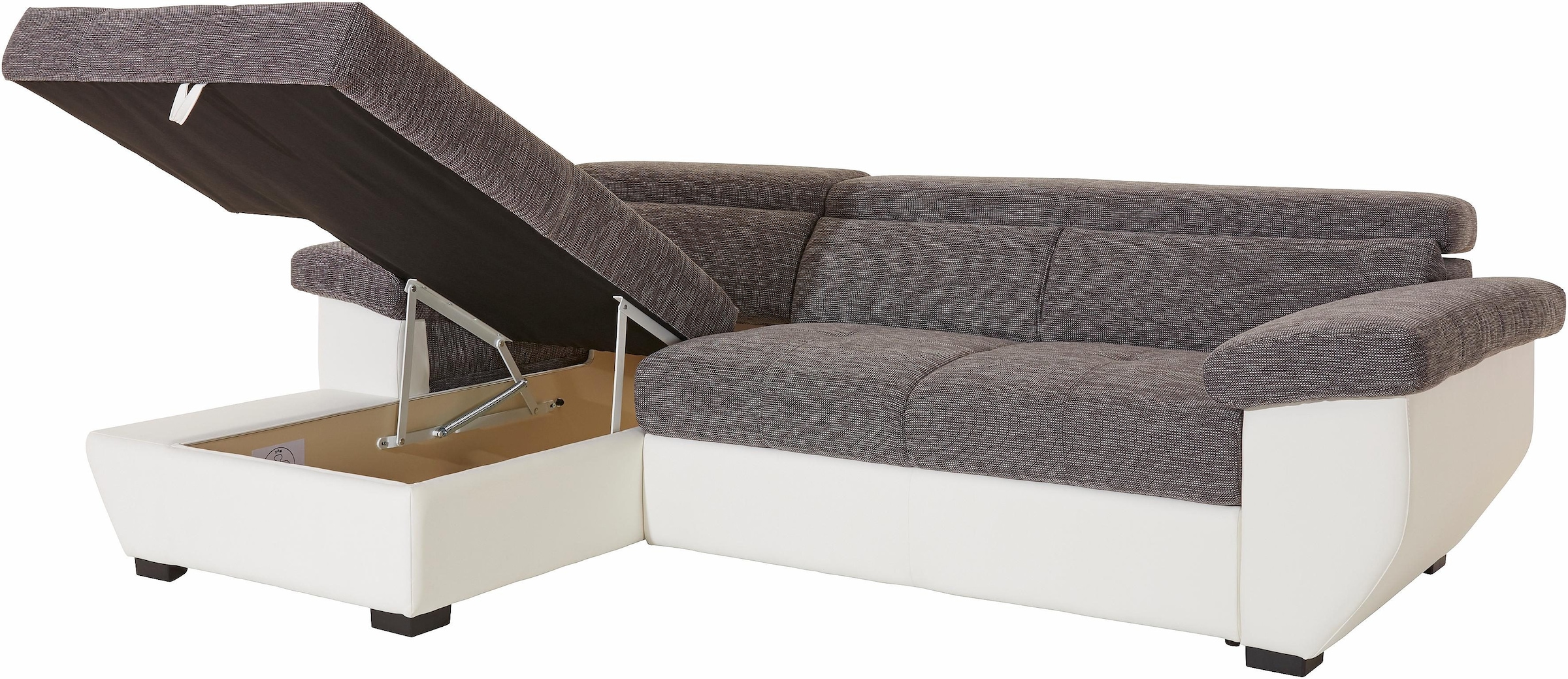 COTTA Ecksofa »Speedway L-Form«, mit Kopfteilverstellung, wahlweise mit Bettfunktion & Bettkasten