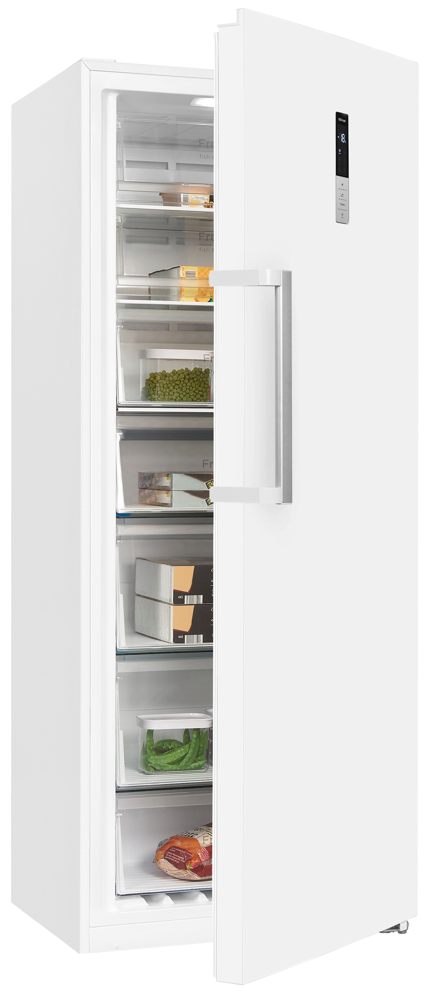 exquisit Gefrierschrank »GS380--H-050E weiss«, 185,5 cm hoch, 71 cm breit, günstig online kaufen