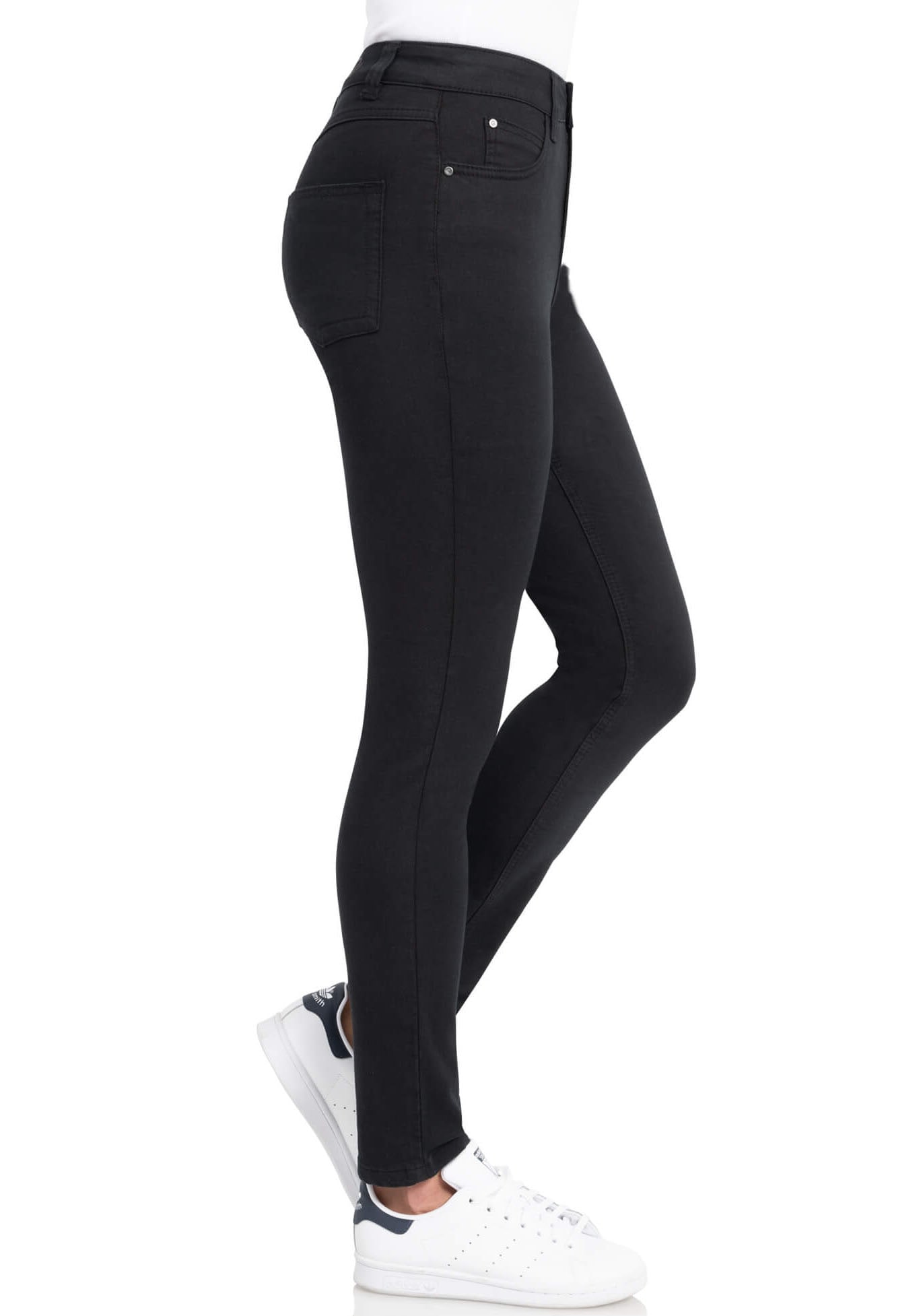 wonderjeans High-waist-Jeans, Hoch geschnitten mit leicht verkürztem Bein