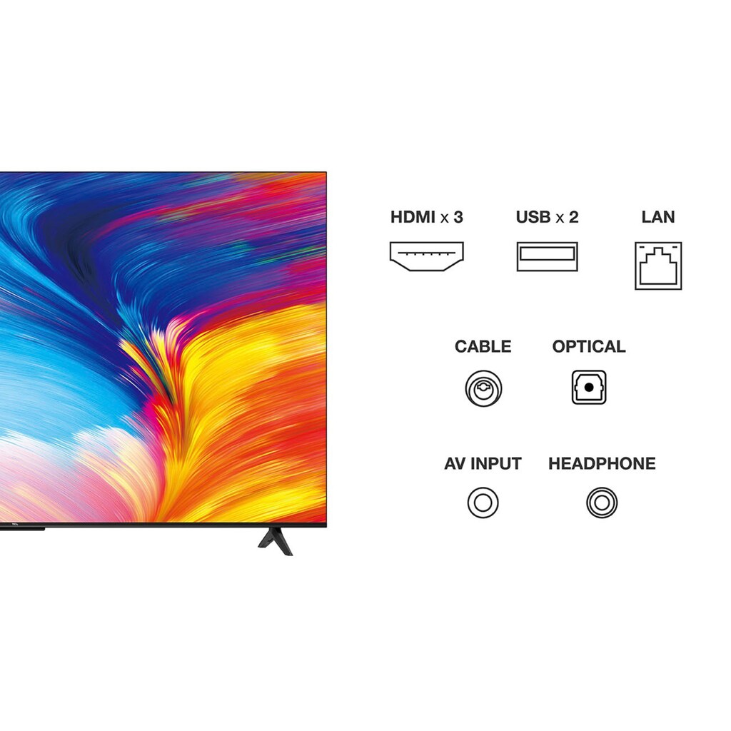 TCL LED-Fernseher »75P631X2«, 189 cm/75 Zoll, 4K Ultra HD, Android TV-Google TV-Smart-TV