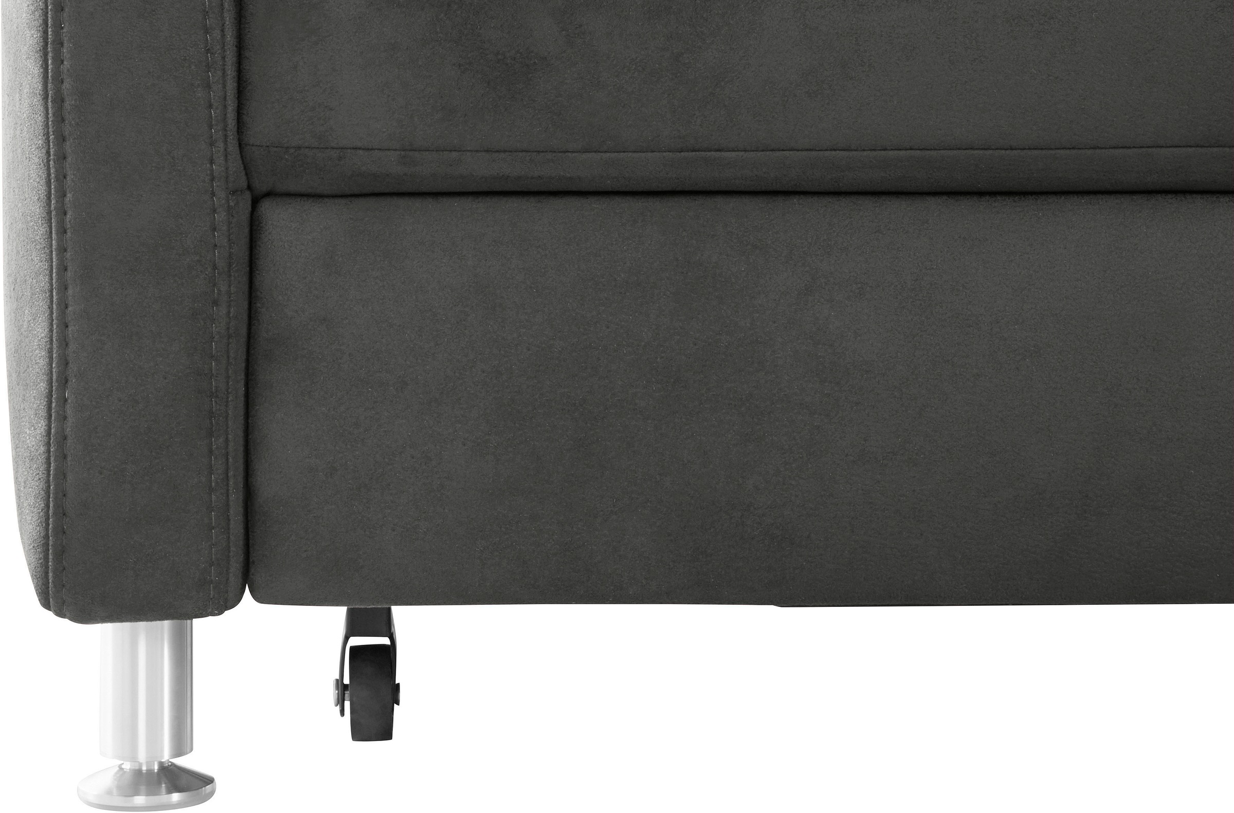 sit&more Ecksofa »Darwin L-Form«, inklusive Federkern, wahlweise mit Kopfteilverstellung, Bettfunktion