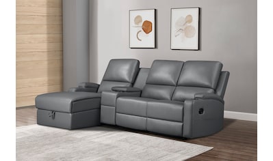 Ecksofa »Napola Multimediasofa, 3er Kinosessel XXL,«, Kinosofa mit Relaxfunktion,...