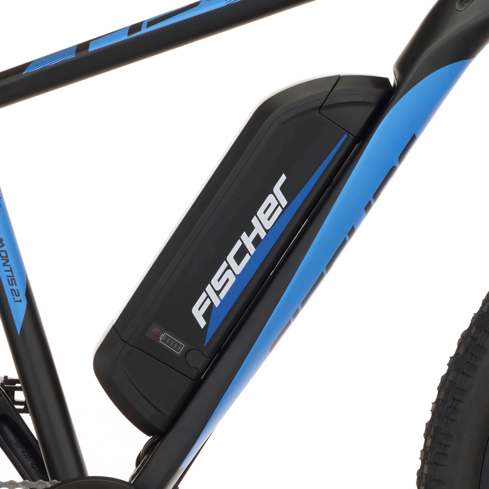 FISCHER Fahrrad E-Bike »MONTIS 2.1 557«, 9 Gang, Shimano, Altus, Heckmotor 250 W, (Schloss), Pedelec, Elektrofahrrad für Damen u. Herren, MTB