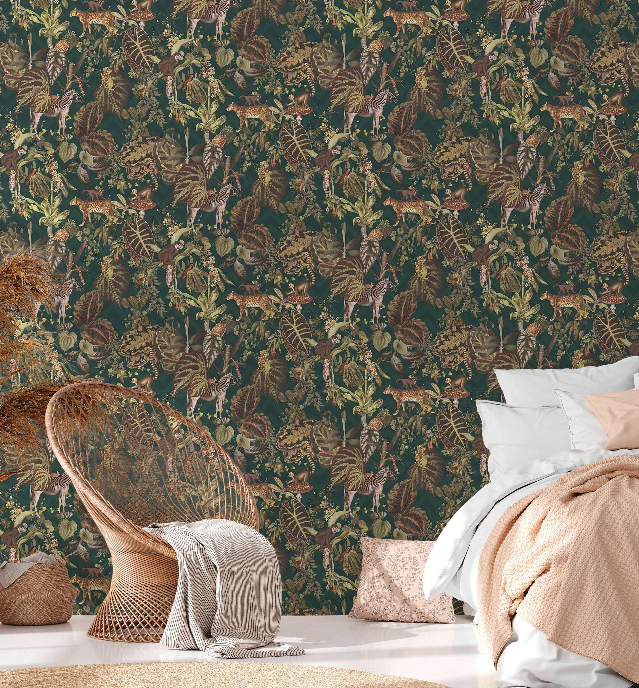 METROPOLIS BY MICHALSKY LIVING Vliestapete »Change is good, Jungle Joy«, floral-botanisch-tropisch, Designertapete Tapete Dschungel Tapeten Wohnzimmer Schlafzimmer Küche