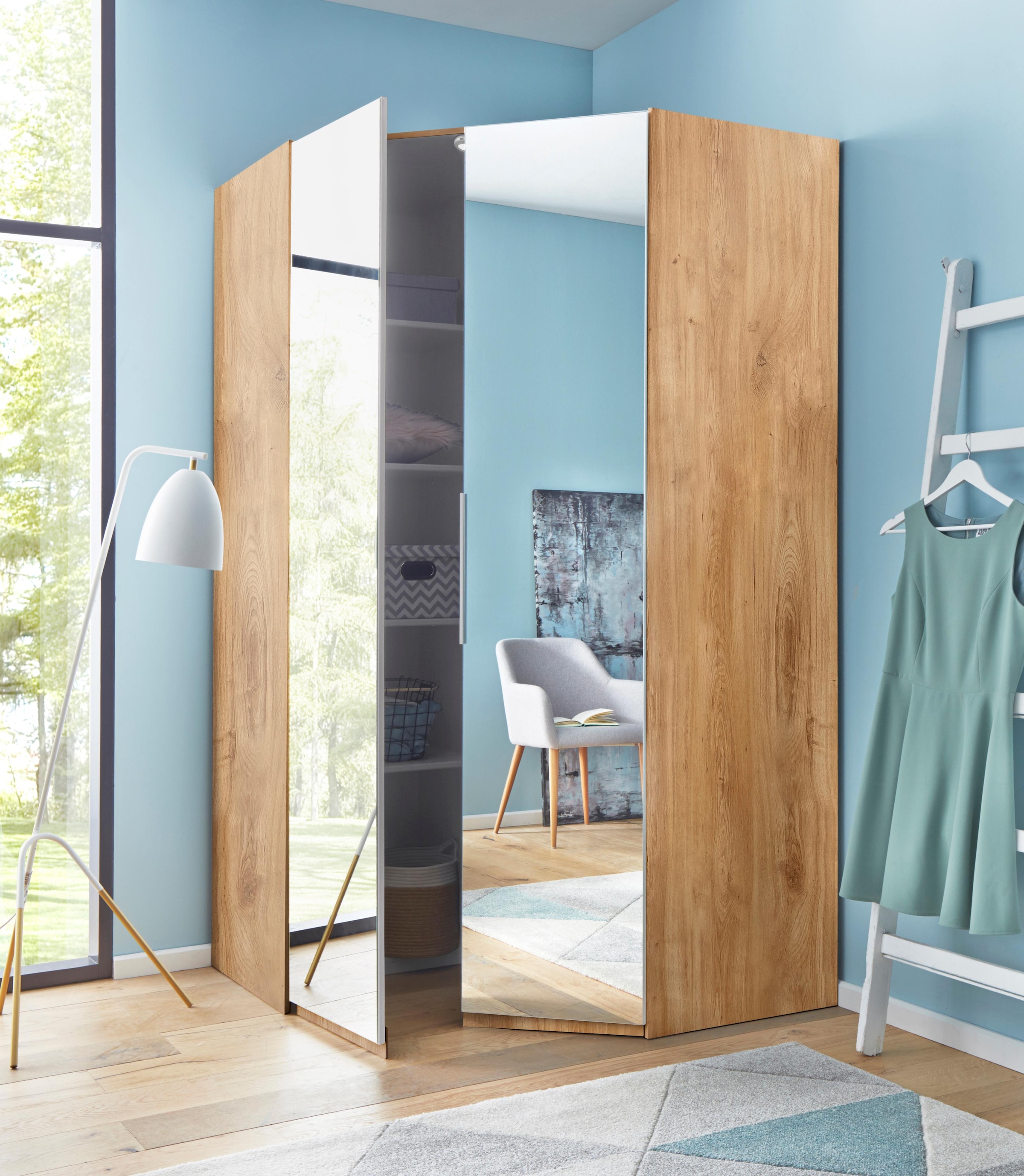 Fresh To Go Eckkleiderschrank Spiegeltüren mit »Level«, online kaufen