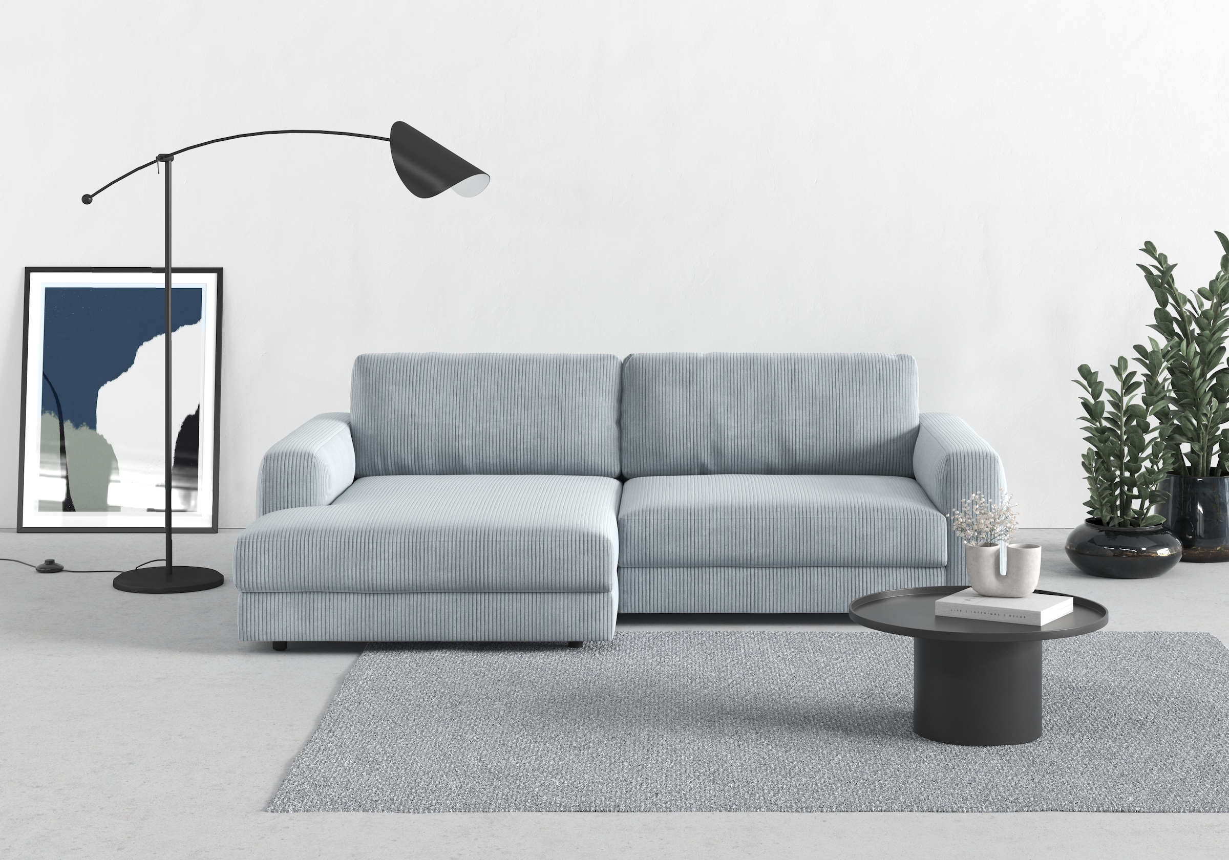 TRENDMANUFAKTUR Ecksofa »Bourbon« mit extra hohem Sitzkomfort, auch in Cord günstig online kaufen