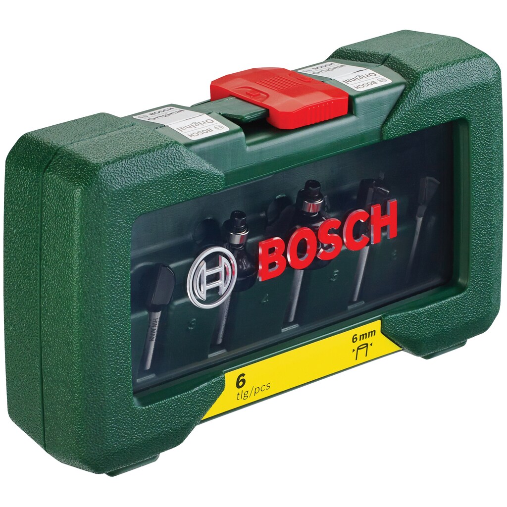 Bosch Home & Garden Fräsbohrer, (Set, 6 tlg.), HM-Fräser 6 mm Schaft
