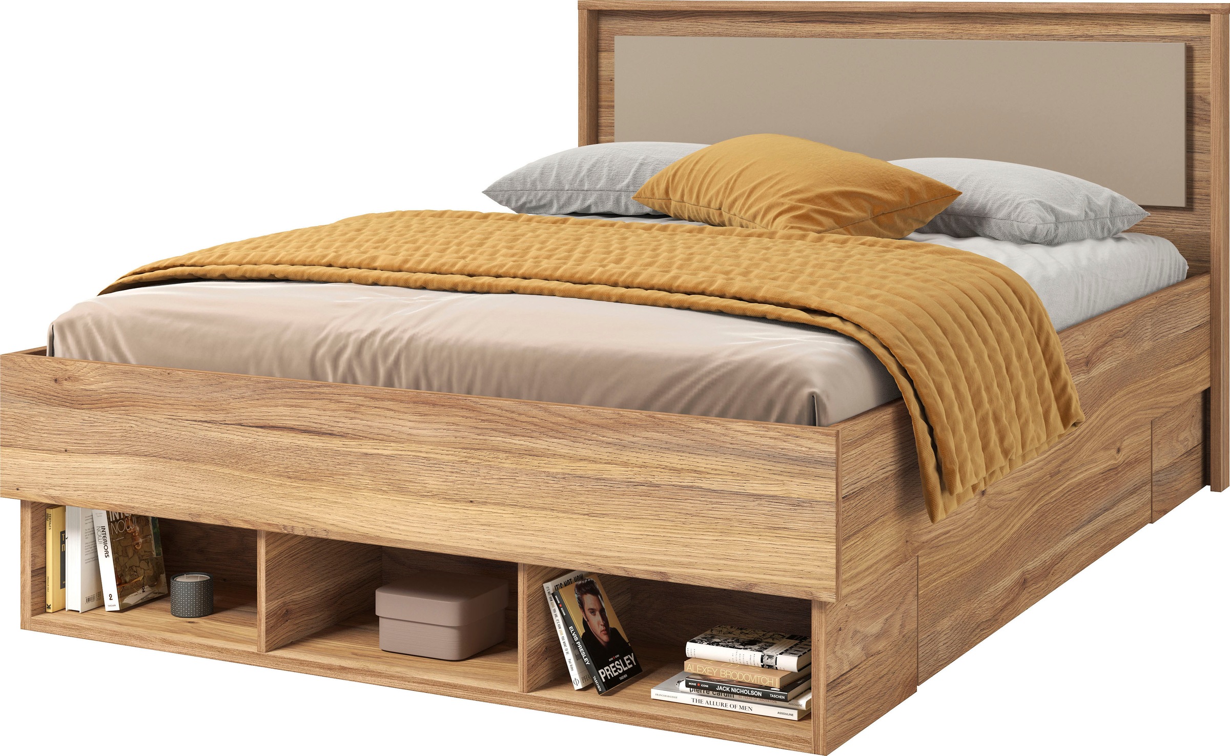 INOSIGN Bettgestell »Wharton, 140, 160 oder 180cm Breite, Made in Europe«, günstig online kaufen