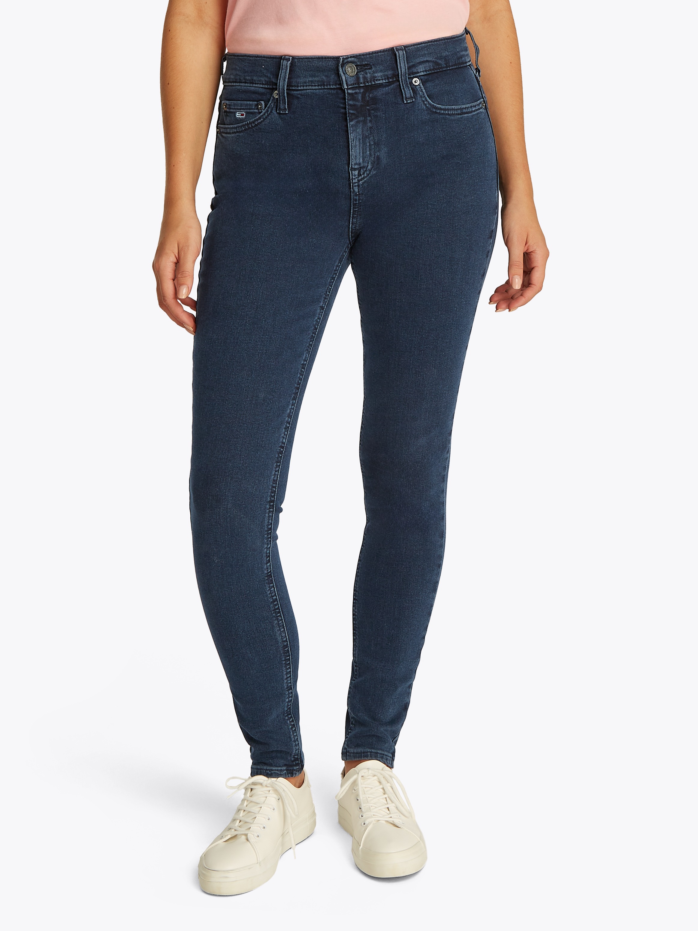 Tommy Jeans Skinny-fit-Jeans »NORA MR SKNY AH1280«, mit Logo-Badge