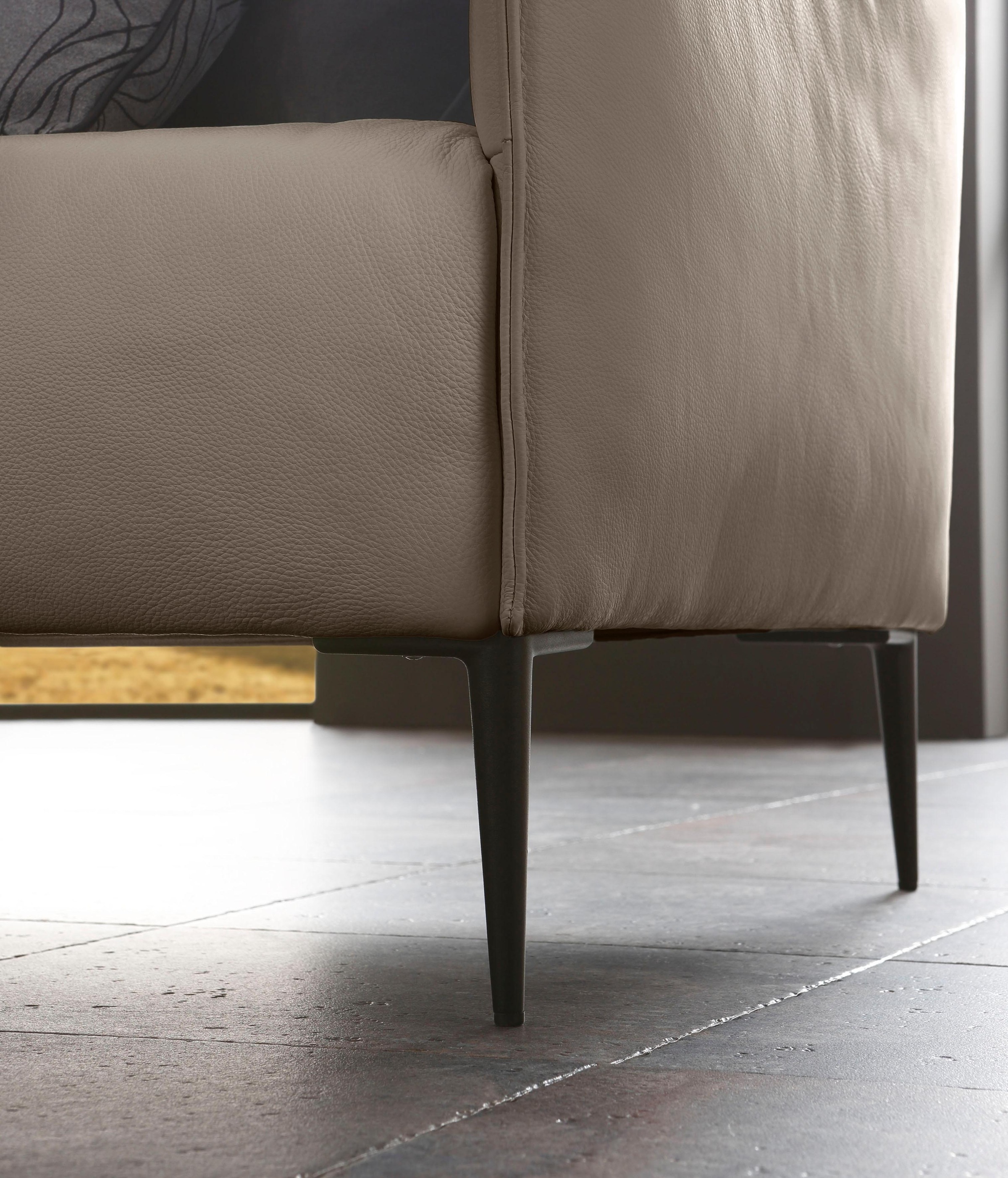 W.SCHILLIG 2-Sitzer »sally« mit Metallfüßen in Schwarz pulverbeschichtet, Breite 154 cm