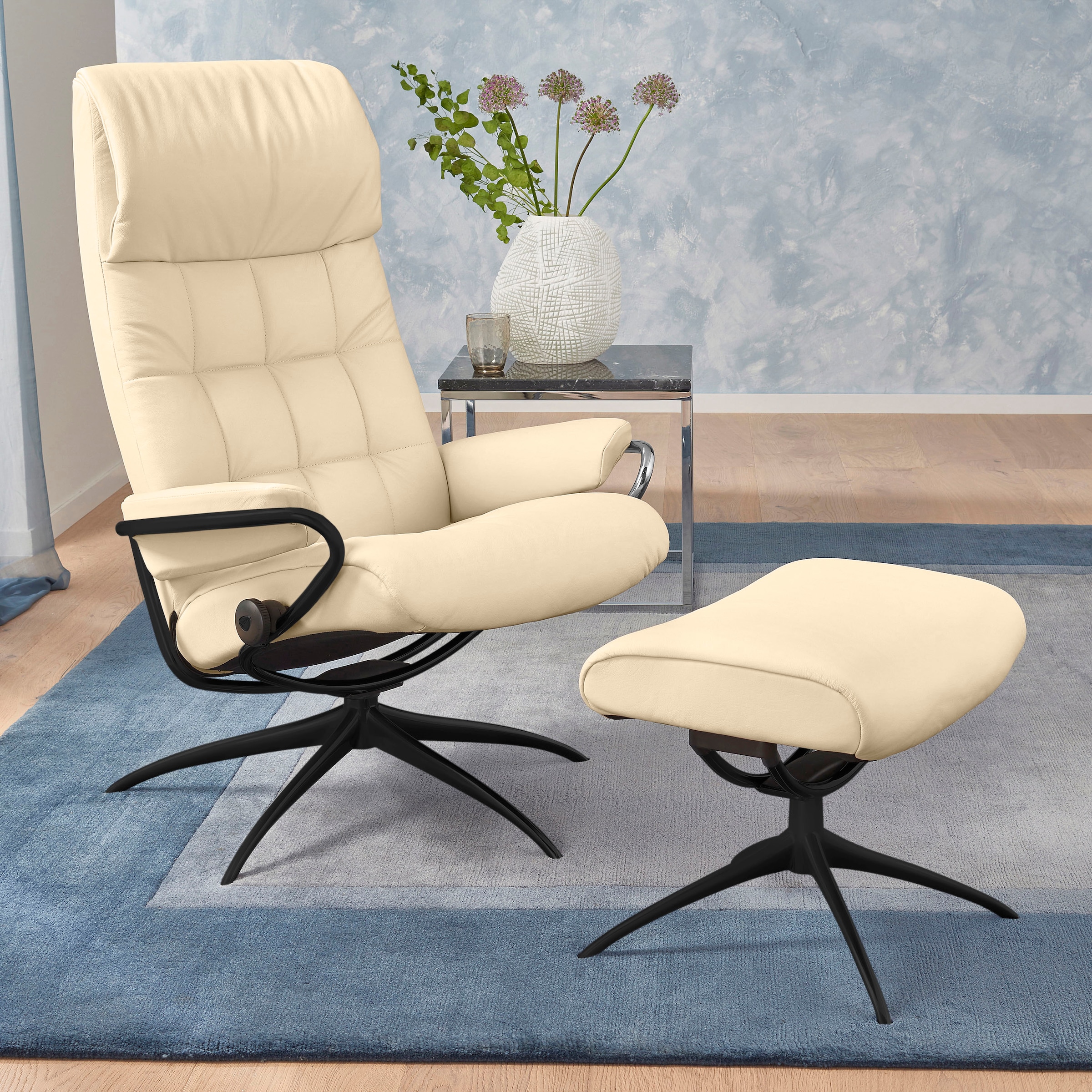 Stressless Relaxsessel "London", (Set, Relaxsessel mit Hocker), mit Hocker, günstig online kaufen