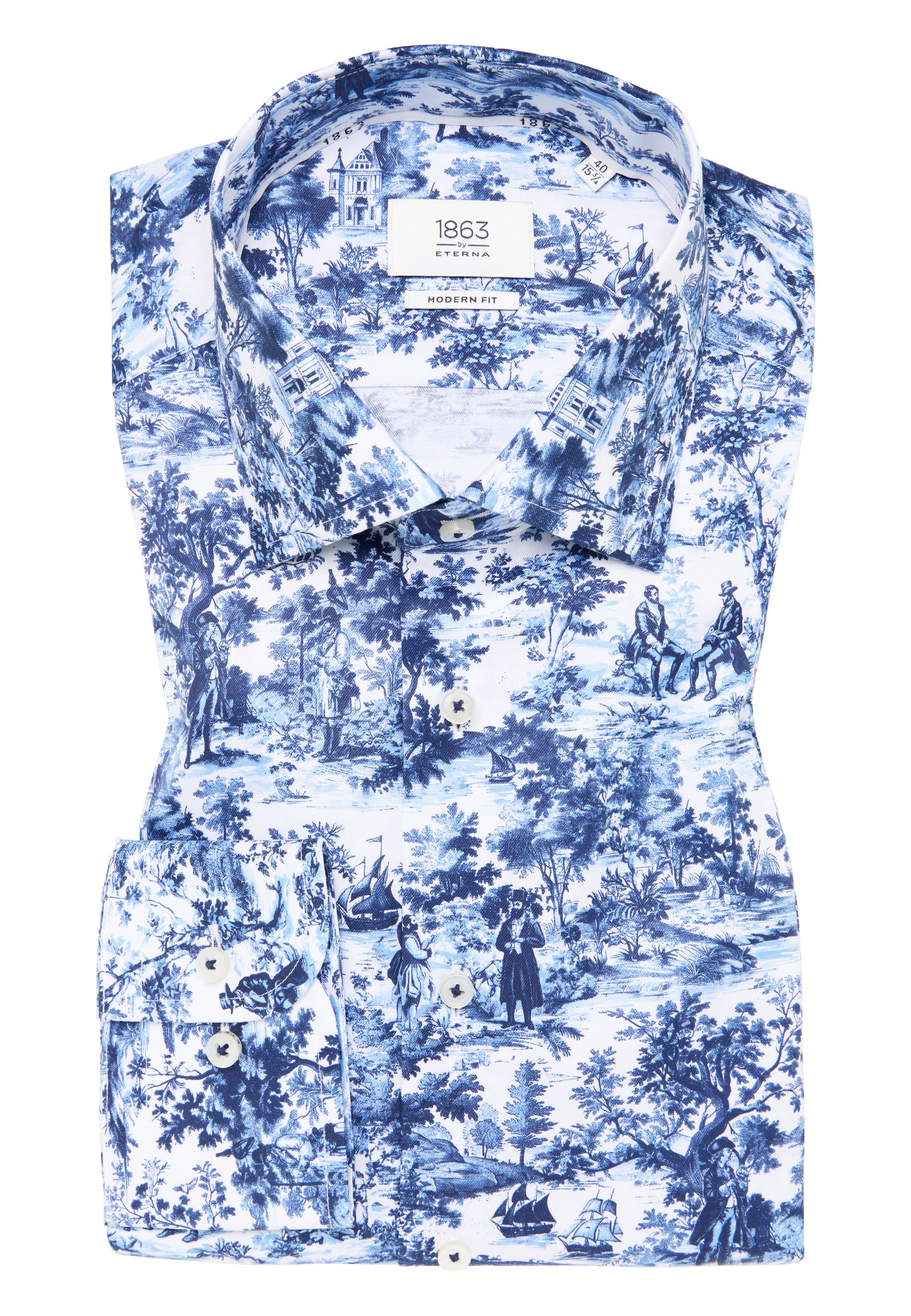 Eterna Langarmhemd »MODERN FIT« NON IRON (bügelfrei)