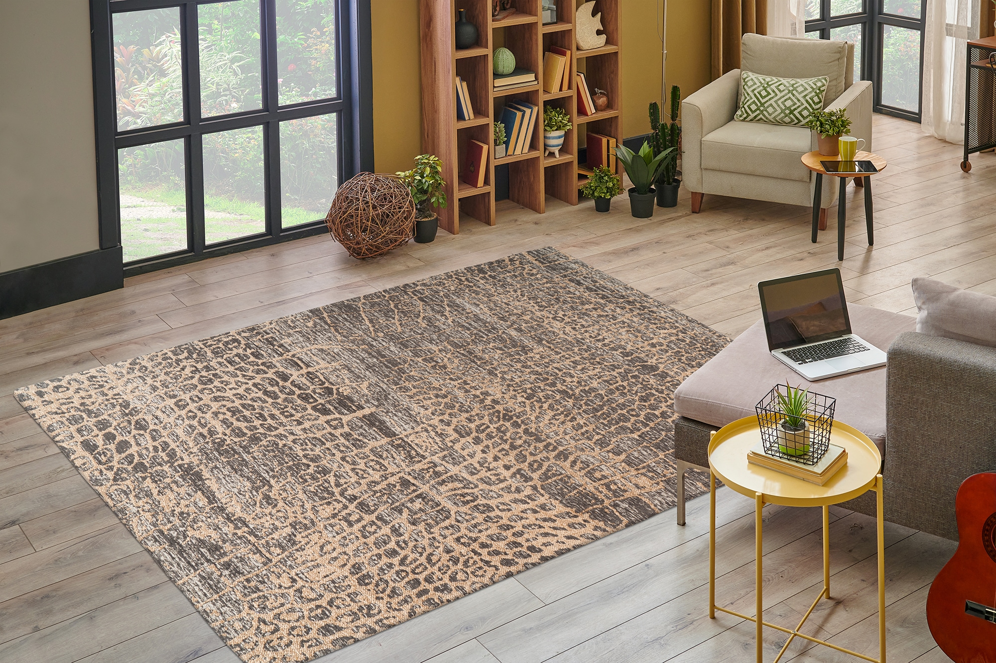 Kayoom Teppich »Davis 325«, rechteckig, 12 mm Höhe, edles Design, pflegeleicht, neutrale Farben