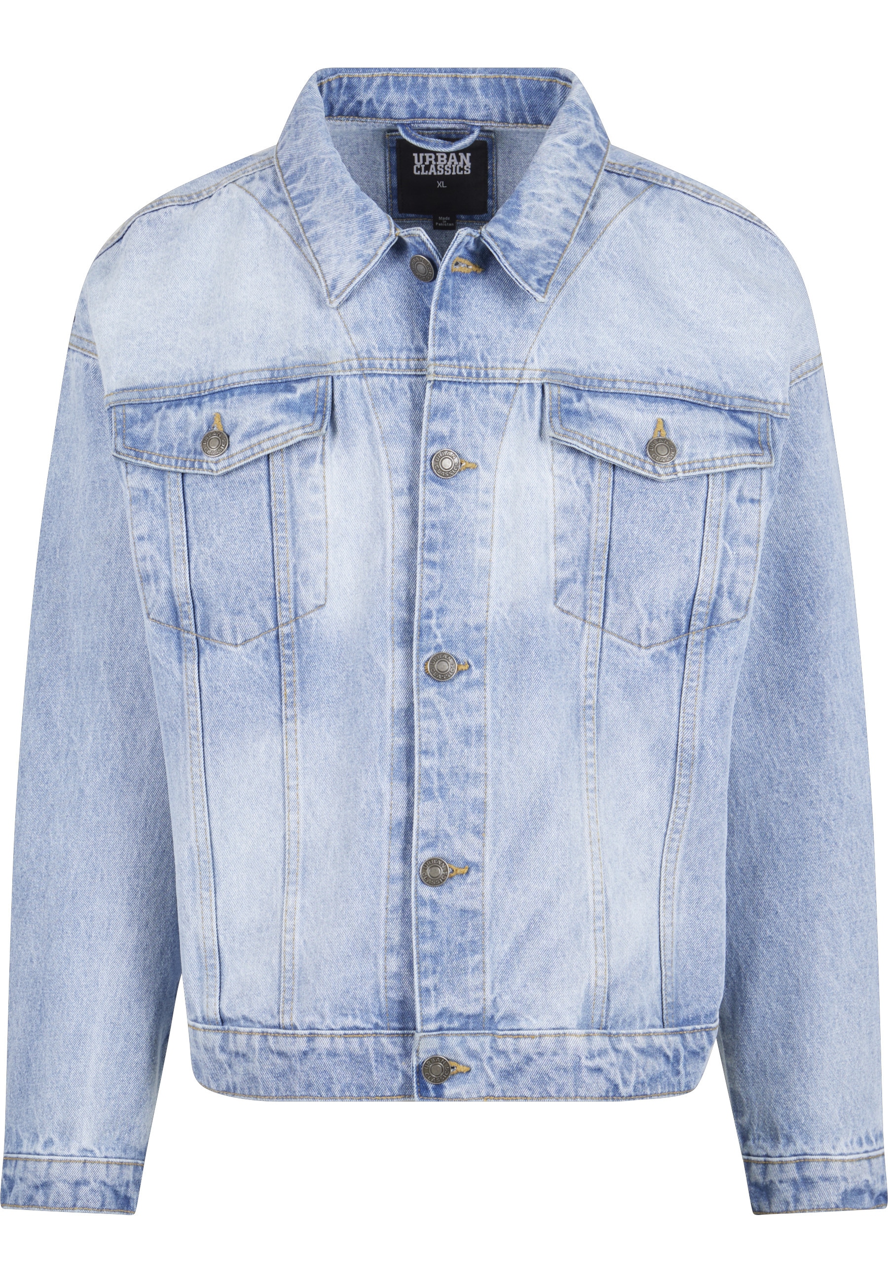 URBAN CLASSICS Jeansjacke »Urban Classics Herren Heavy Ounce Boxy Denim Jacket« 1 Stk. tlg. ohne Kapuze