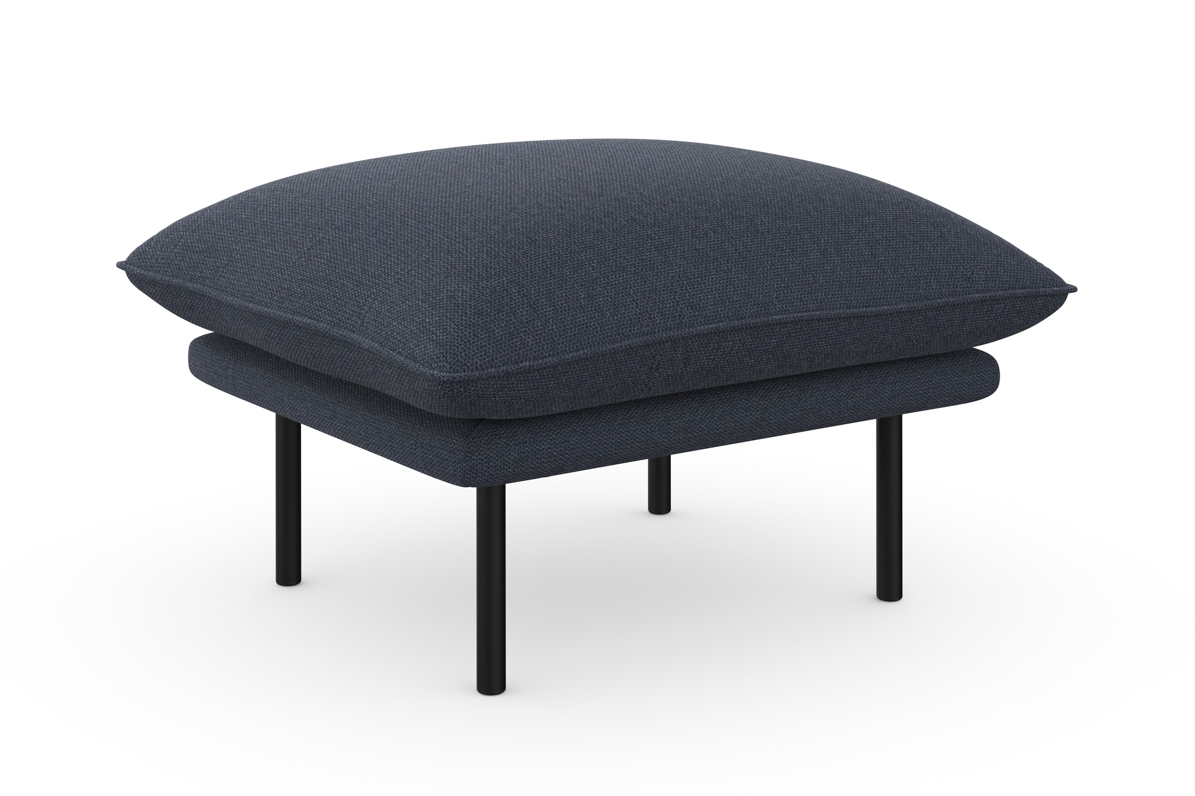 andas Polsterhocker »Stine«, Besonderes Design durch Kissenoptik und Keder, by Morten Georgsen