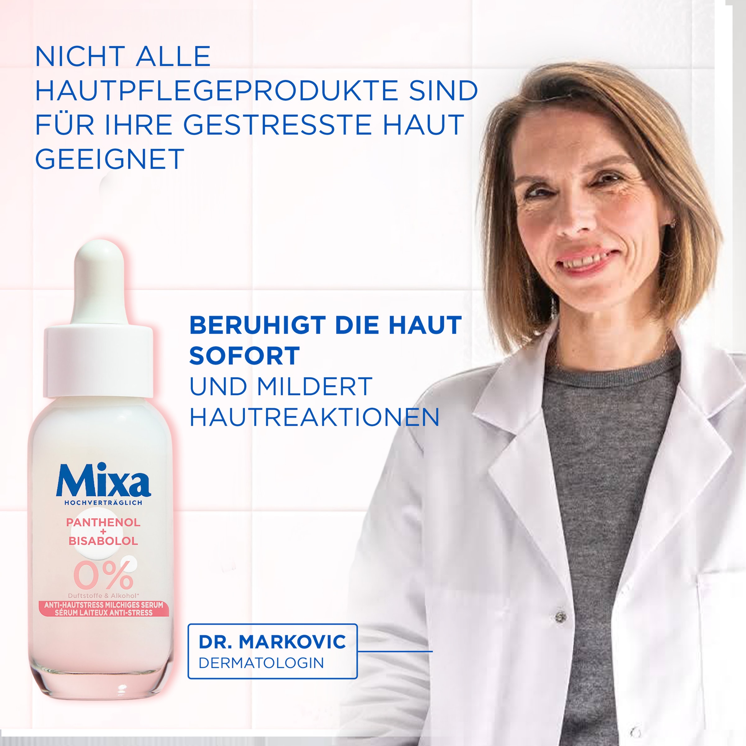 Mixa Gesichtsserum »MIXA ANTI-HAUTSTRESS SERUM« beruhigt sofort, mildert Hautreaktionen