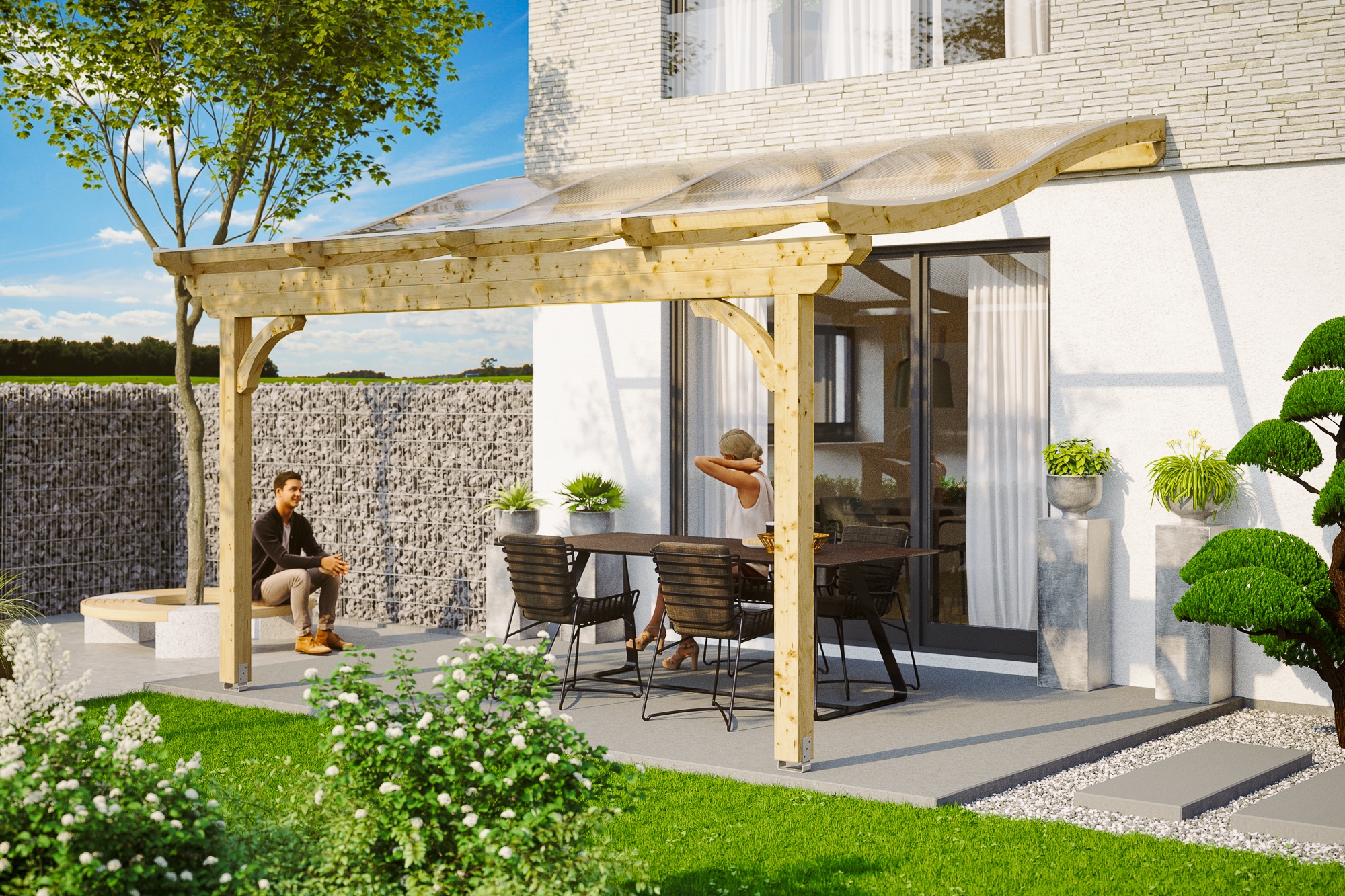 Skanholz Terrassendach »Verona« Leimholz