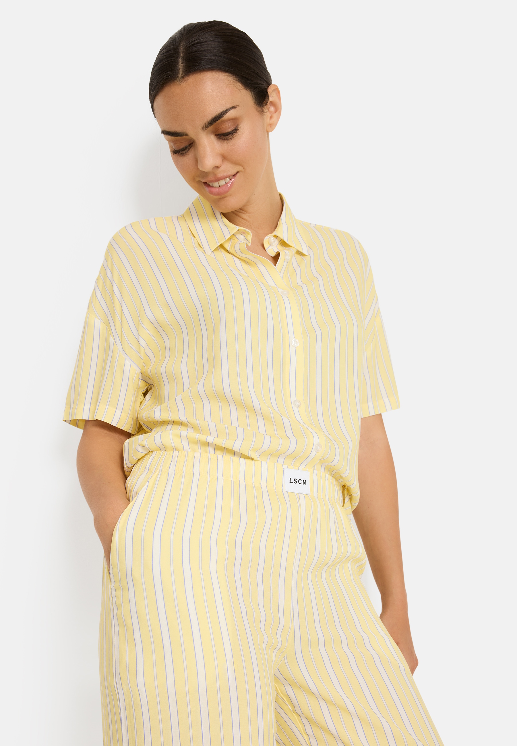 LSCN by LASCANA Pyjama Set, 2 mit weiter Ballon-Hose