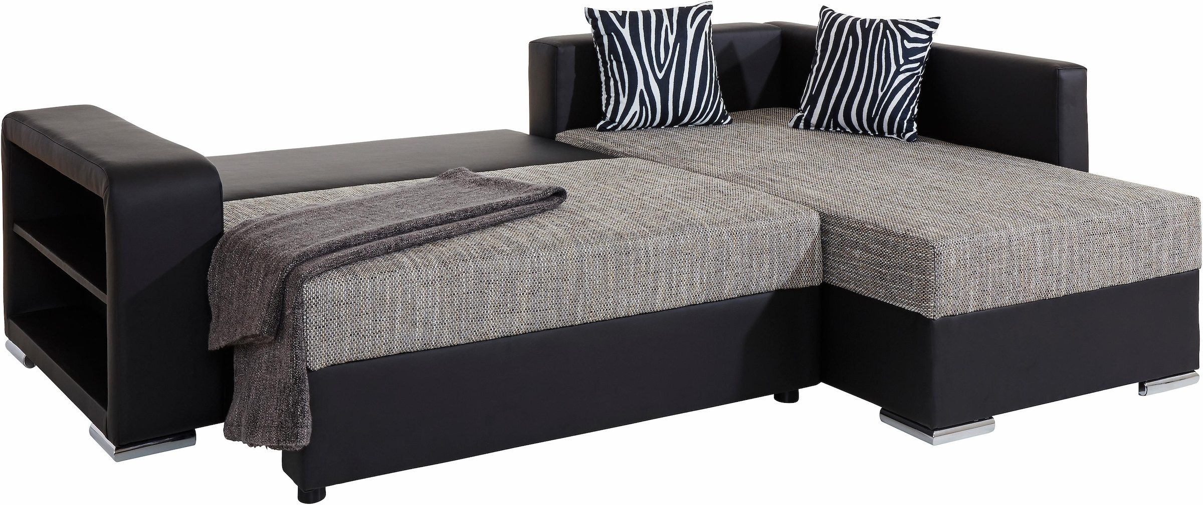 COLLECTION AB Ecksofa »John L-Form«, mit Bettfunktion, wahlweise mit Federkern