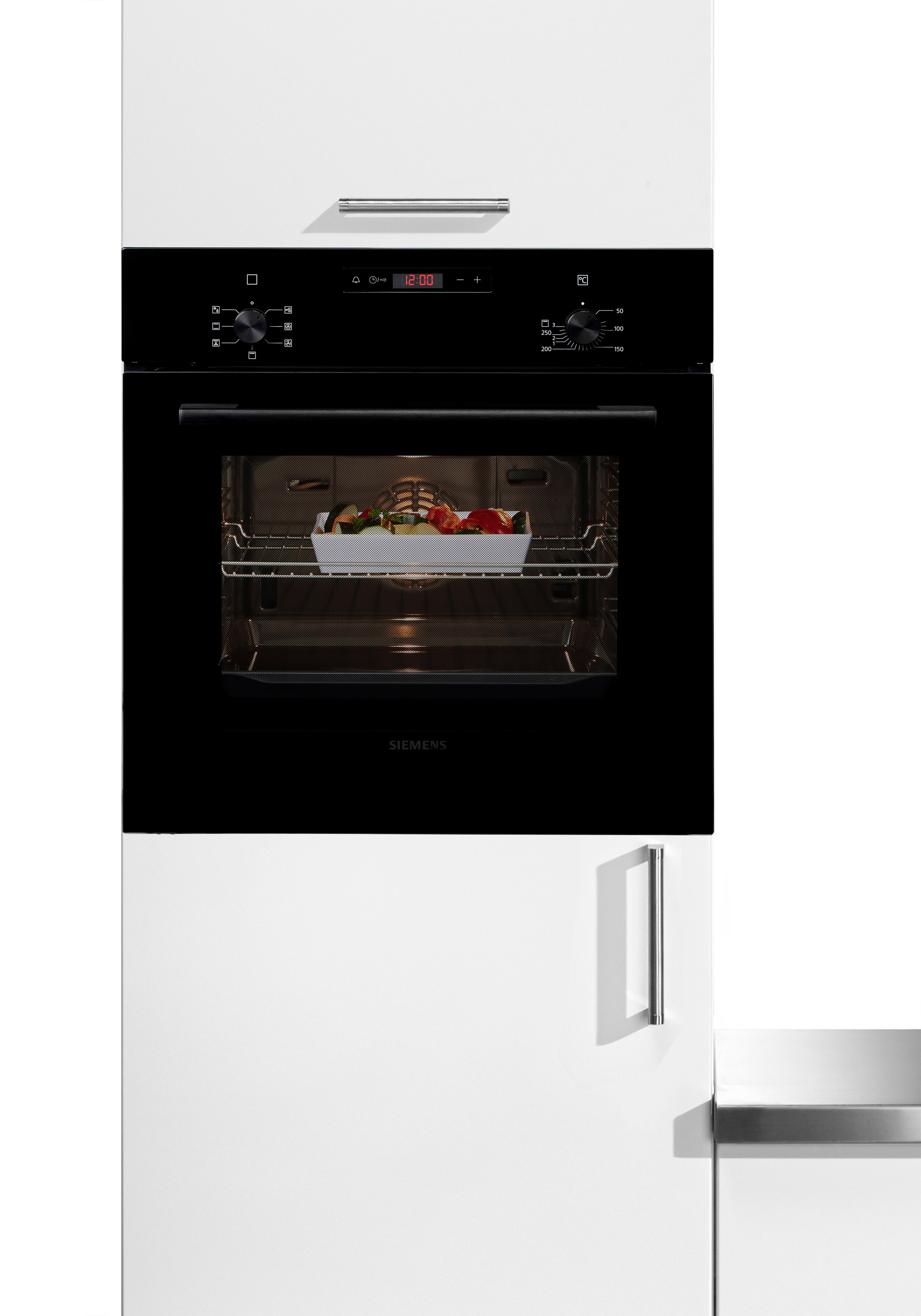 SIEMENS Backofen iQ100 »HB013FBB1«, 3D-Heißluft für gleichmäßige Hitzeverteilung & perfekte Ergebnisse