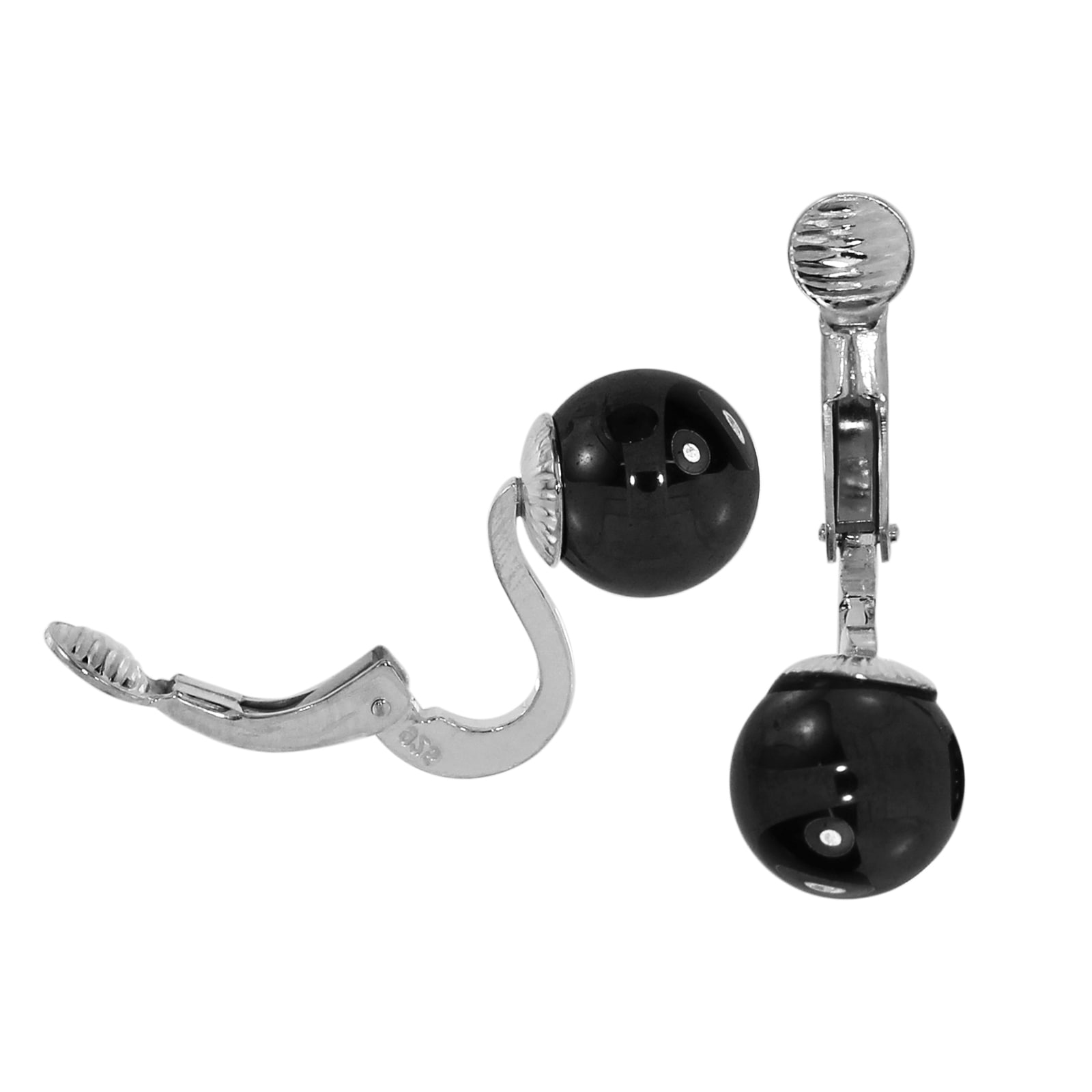 OSTSEE-SCHMUCK Paar Ohrclips »Ostsee-Schmuck Ohrclip Kugel 9 mm Ohrclip Kugel 9 mm«, (2 tlg.)