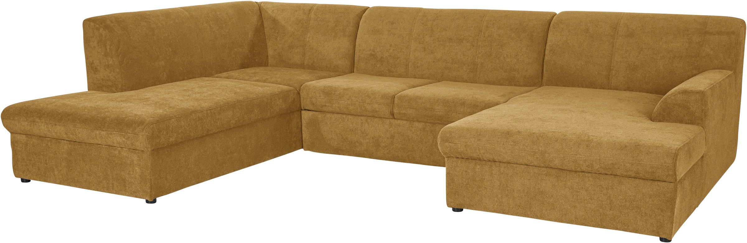 DOMO collection Wohnlandschaft »Topper, elegant und zeitlos, komfortabel, U-Form«, wahlweise mit Bettfunktion