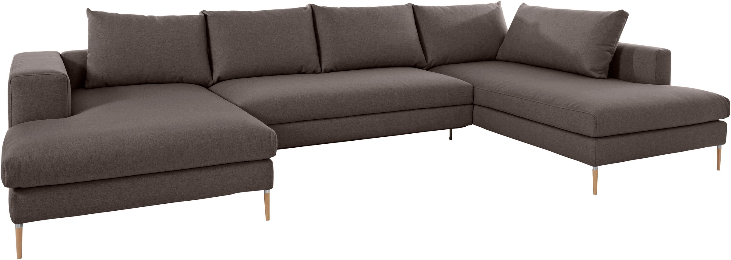 OTTO products Wohnlandschaft »Finnja, viel Platz, wahlweise Bettfunktion und Bettkasten, U-Form«