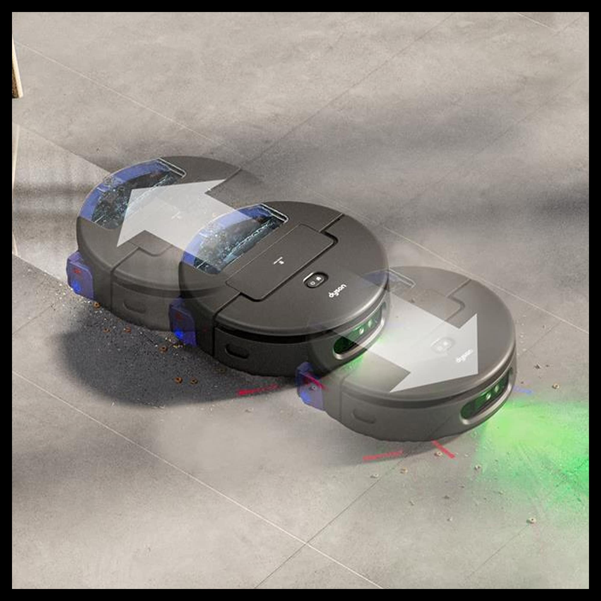 DYSON Saugroboter »mit Wischfunktion spot+scrub Ai« Beseitigt versteckte Flecken mithilfe fortschrittlicher KI