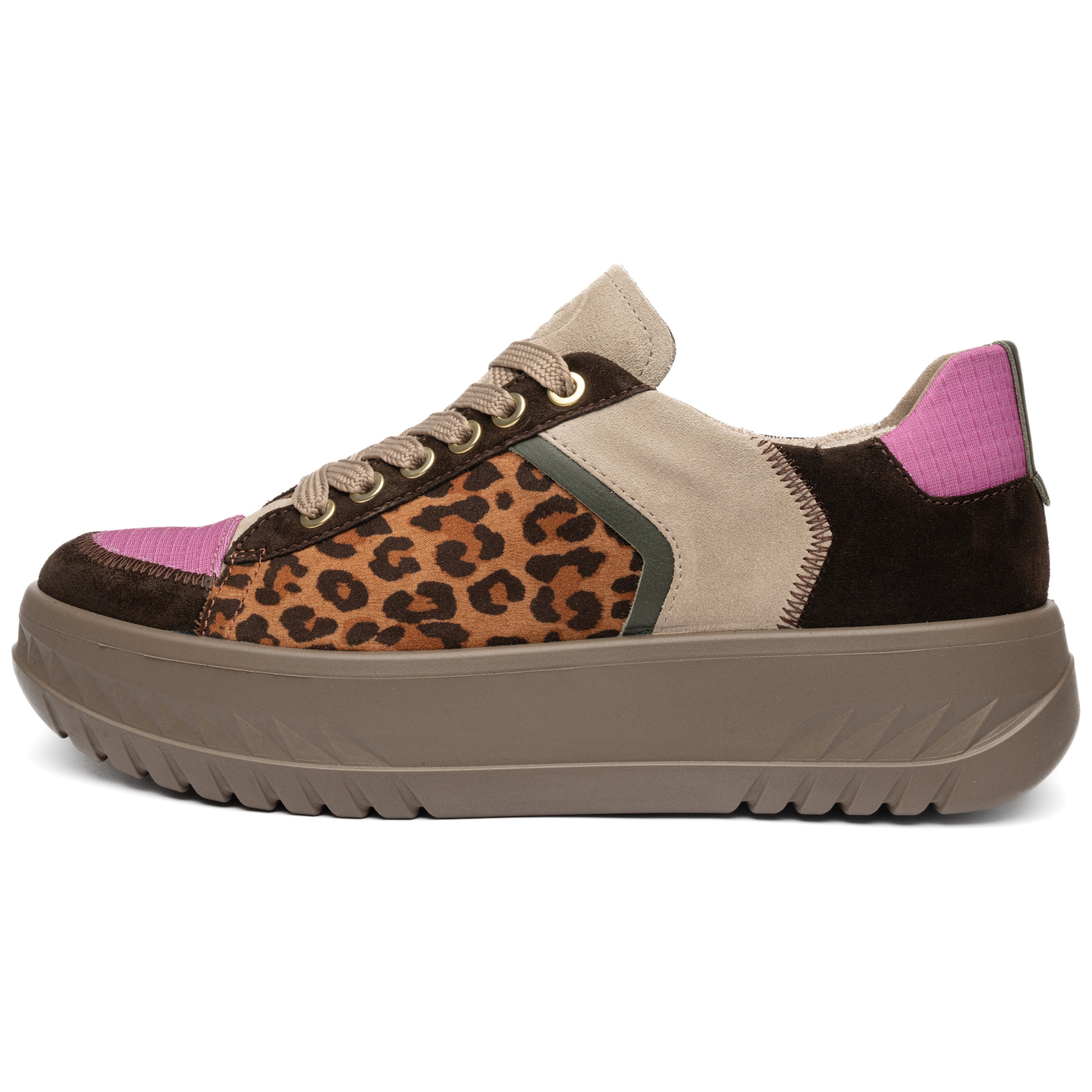 Ara Plateausneaker »MONACO«  Freizeitschuh, Halbschuh, Schnürschuh mit Besätzen, H-Weite