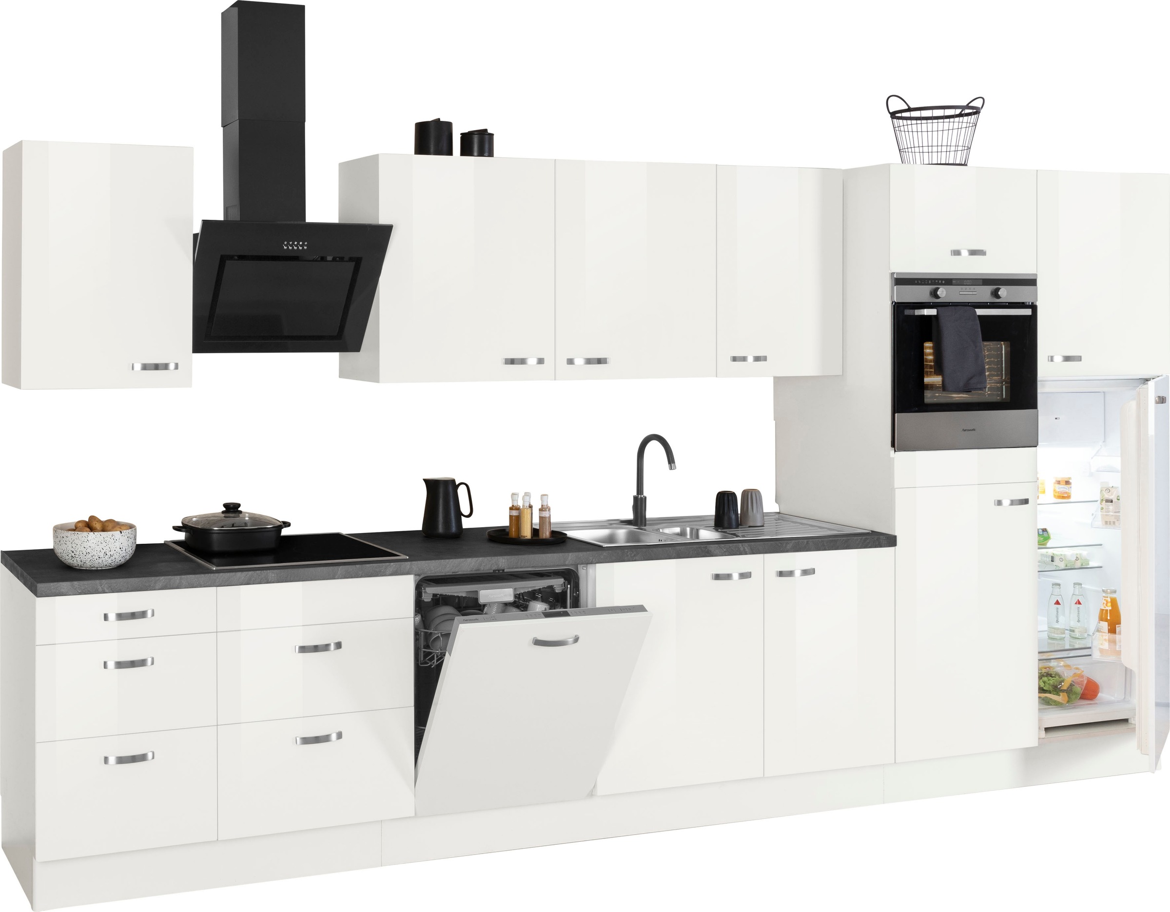 OPTIFIT Küchenzeile Cara mit Hanseatic E-Geräten, Breite 400 cm, Induktions günstig online kaufen