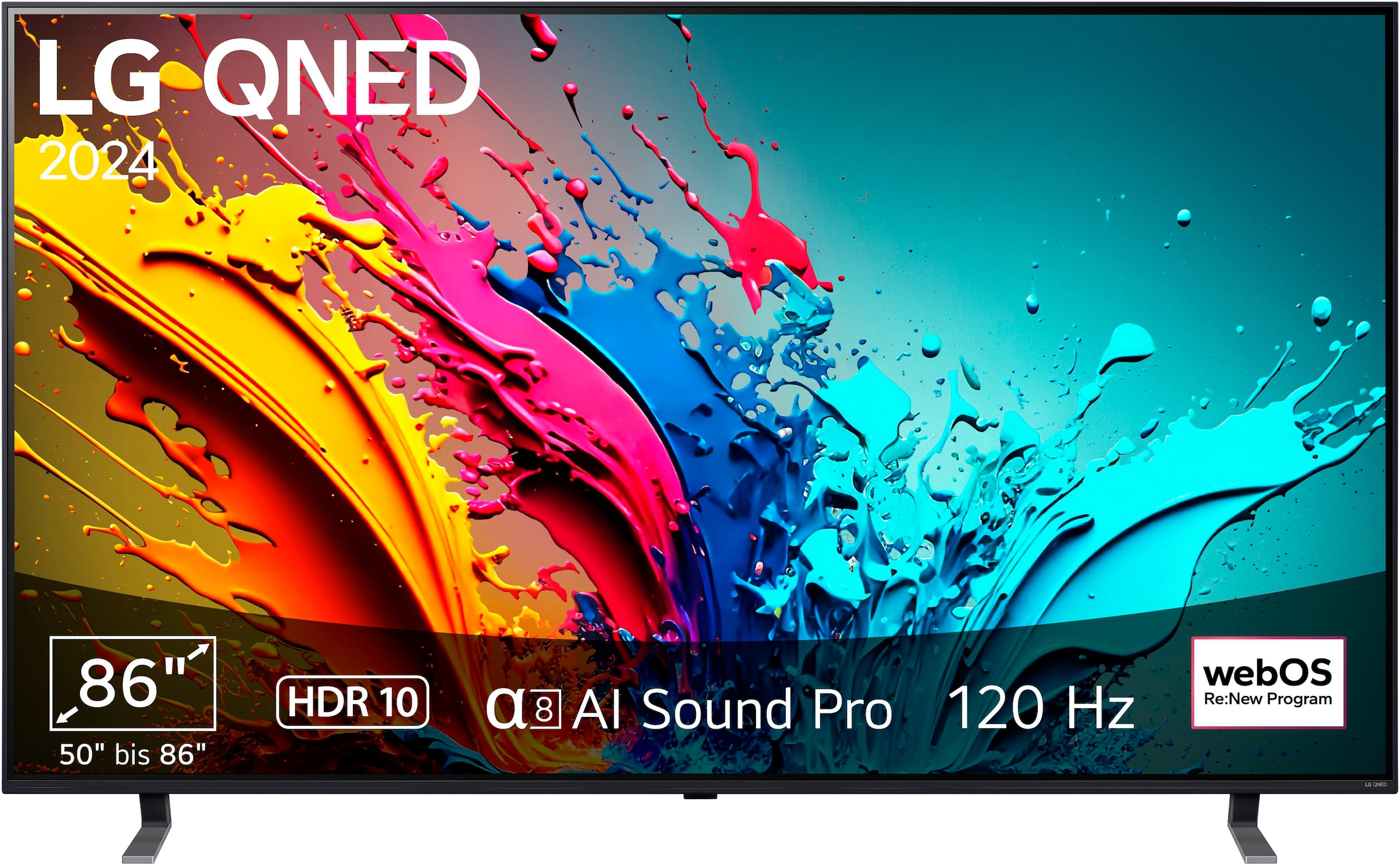 LG QNED-Fernseher, 217 cm/86 Zoll, 4K Ultra HD, Smart-TV