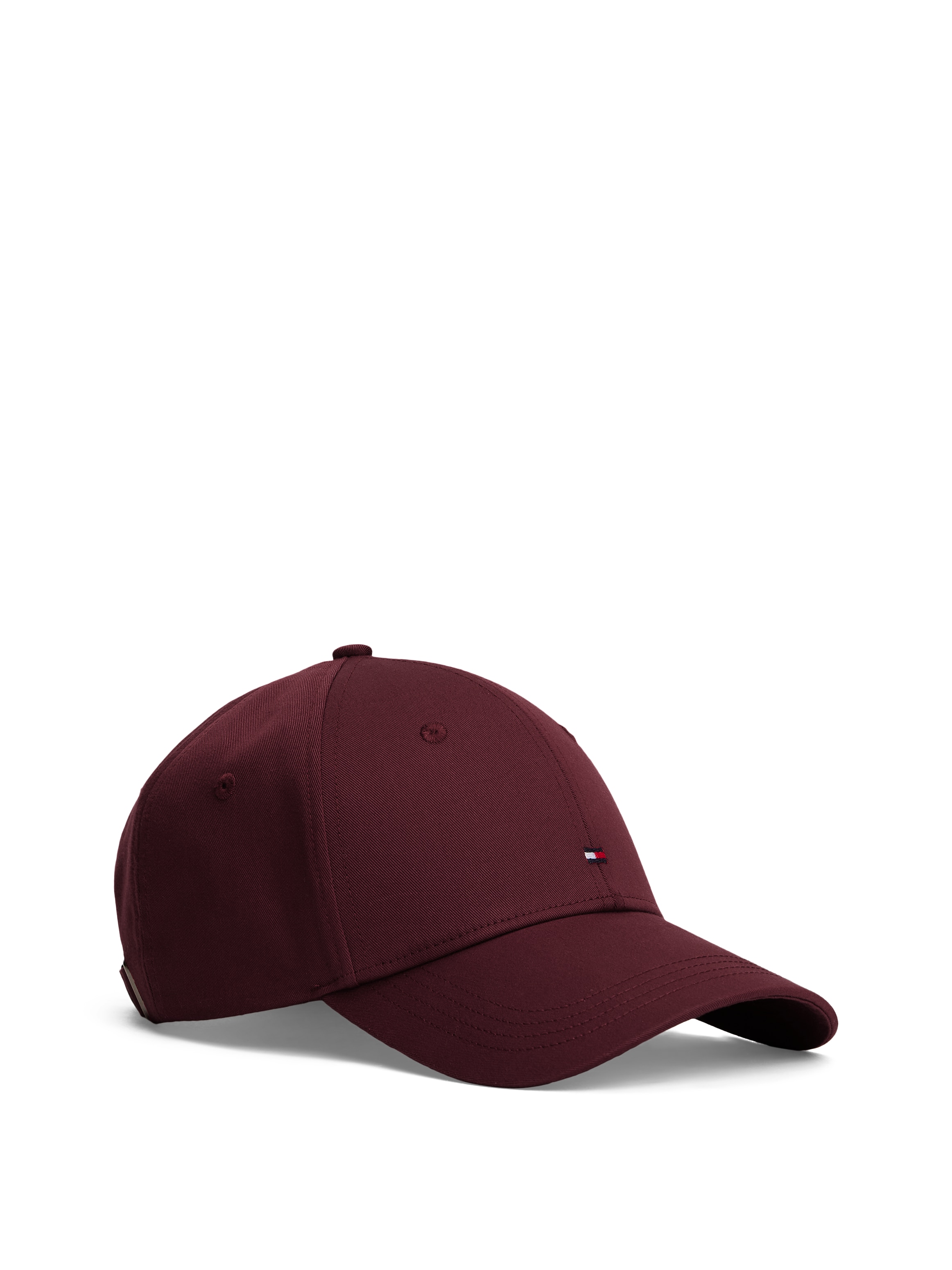 TOMMY HILFIGER Baseball Cap »TH FLAG '85 SOFT 6 PANEL CAP« mit Logostickerei größenverstellbar Unisex Deep Burgundy