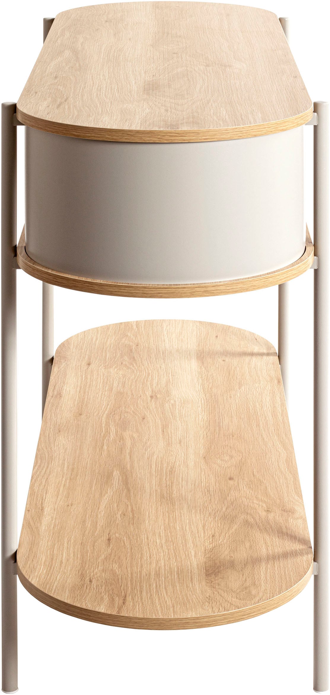 HAKU Konsolentisch »Beistelltisch« 1 Stk. tlg. oval - aus MDF Braun B/T/H 110/39/76 cm