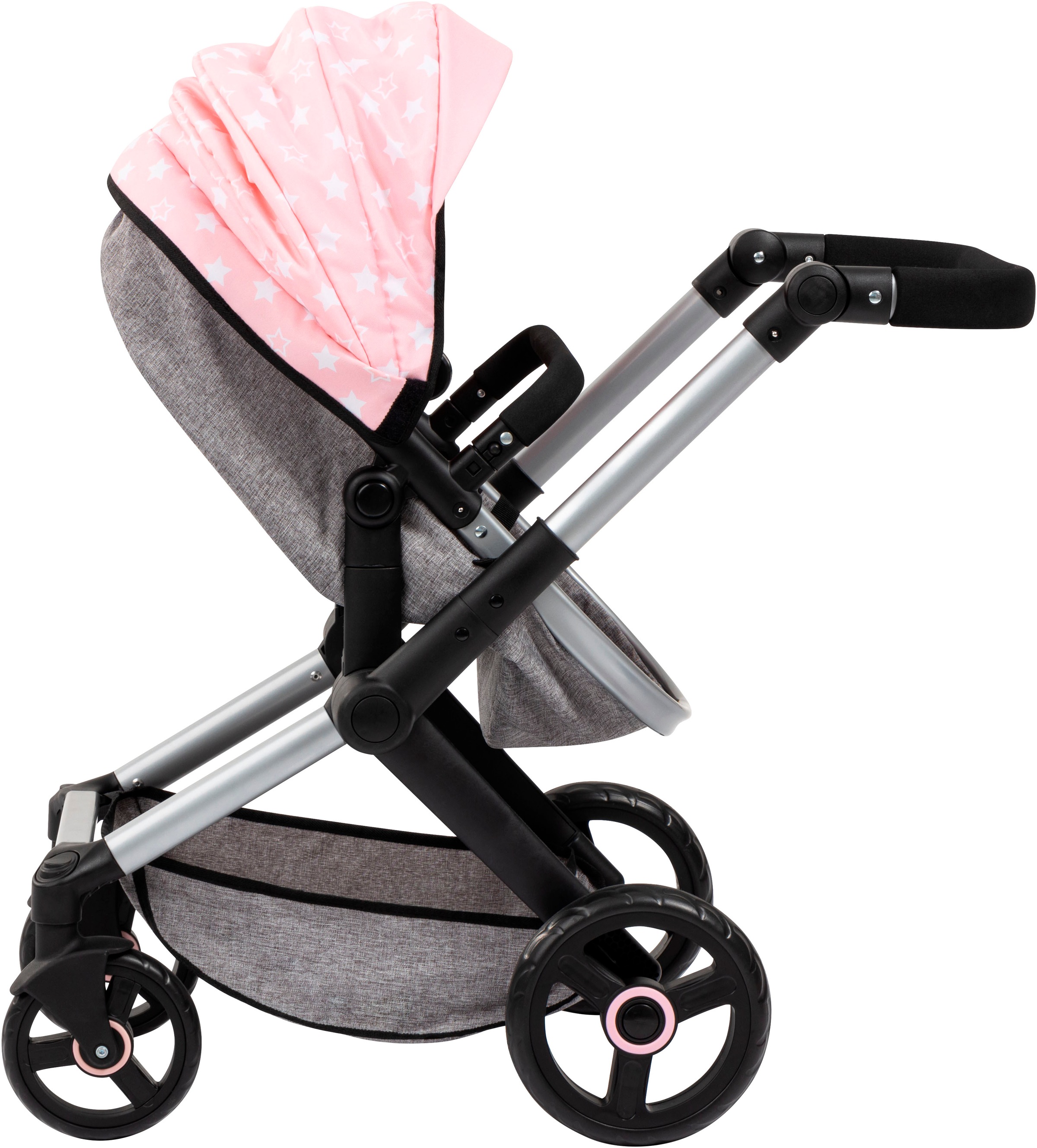 Bayer Kombi-Puppenwagen »Xeo Deluxe, rosa«, (Set)