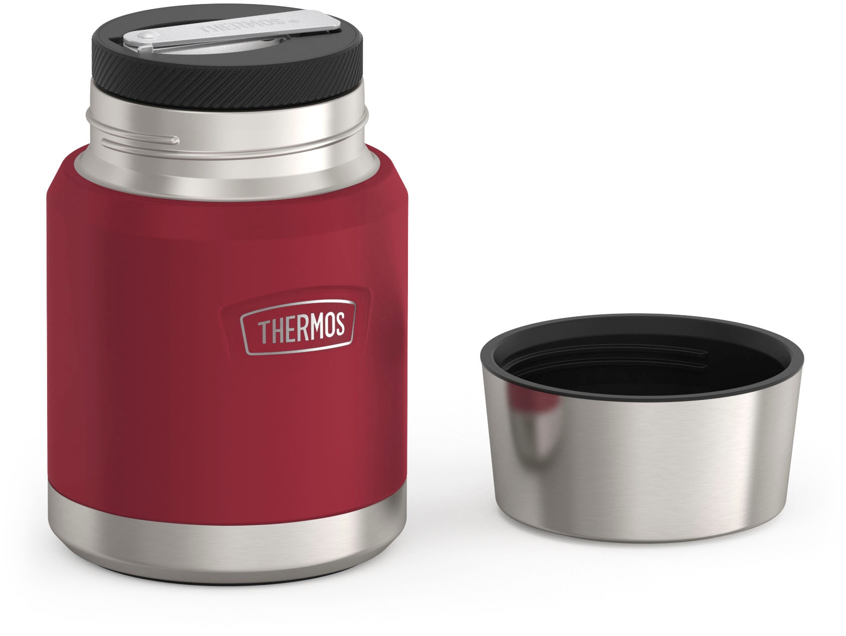 THERMOS Thermobehälter »ICON FOOD JAR, Thermobehälter für Essen, spülmaschinenfest« 1 Stk. tlg. 0,47l, 10h heiß & 24h kalt, dicht & auslaufsicher, mit Löffel